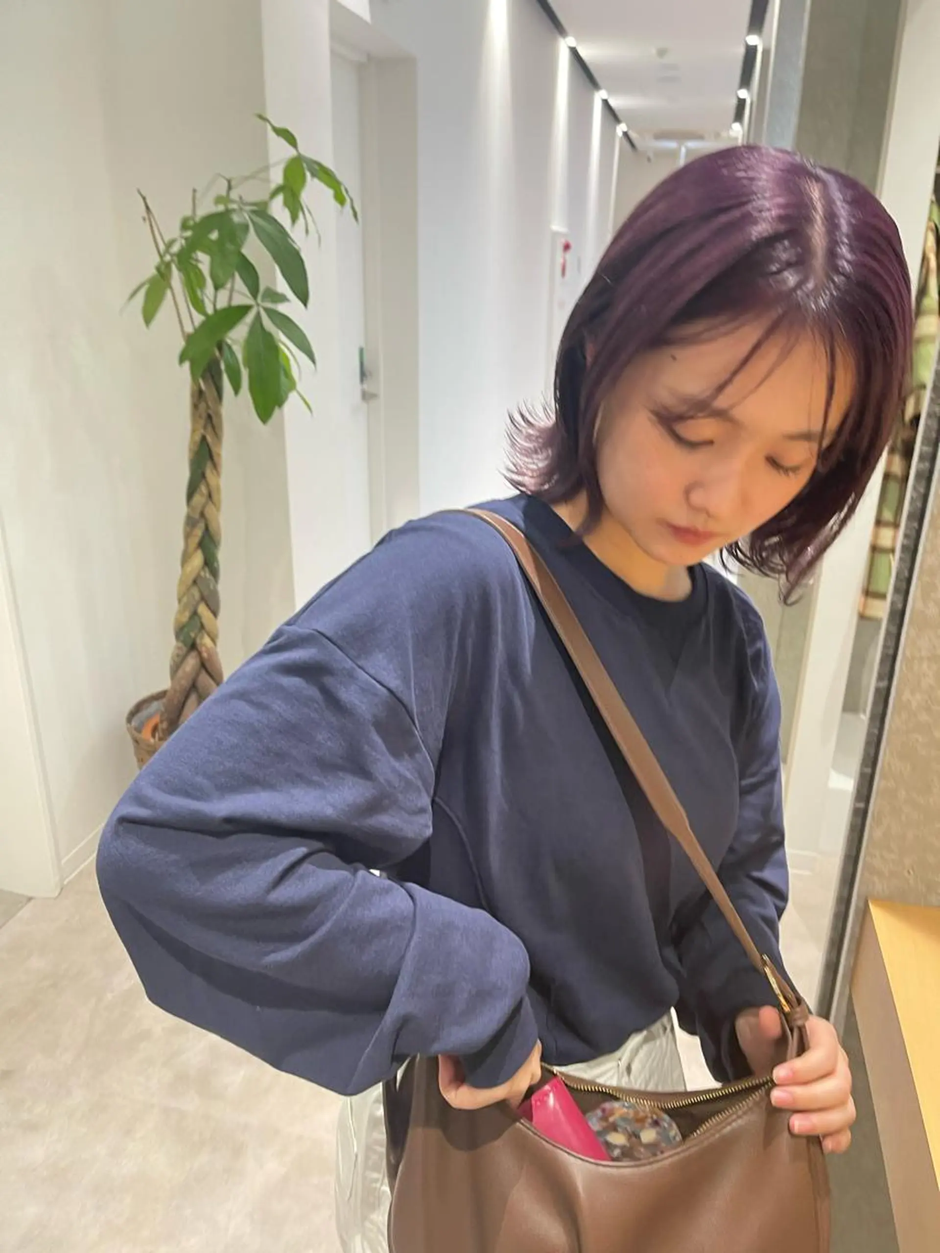 ミディアム カラー パープルカラー Zina 十条店所属・デザインカラー／ボブ 🍦MEI🍦のヘアスタイル