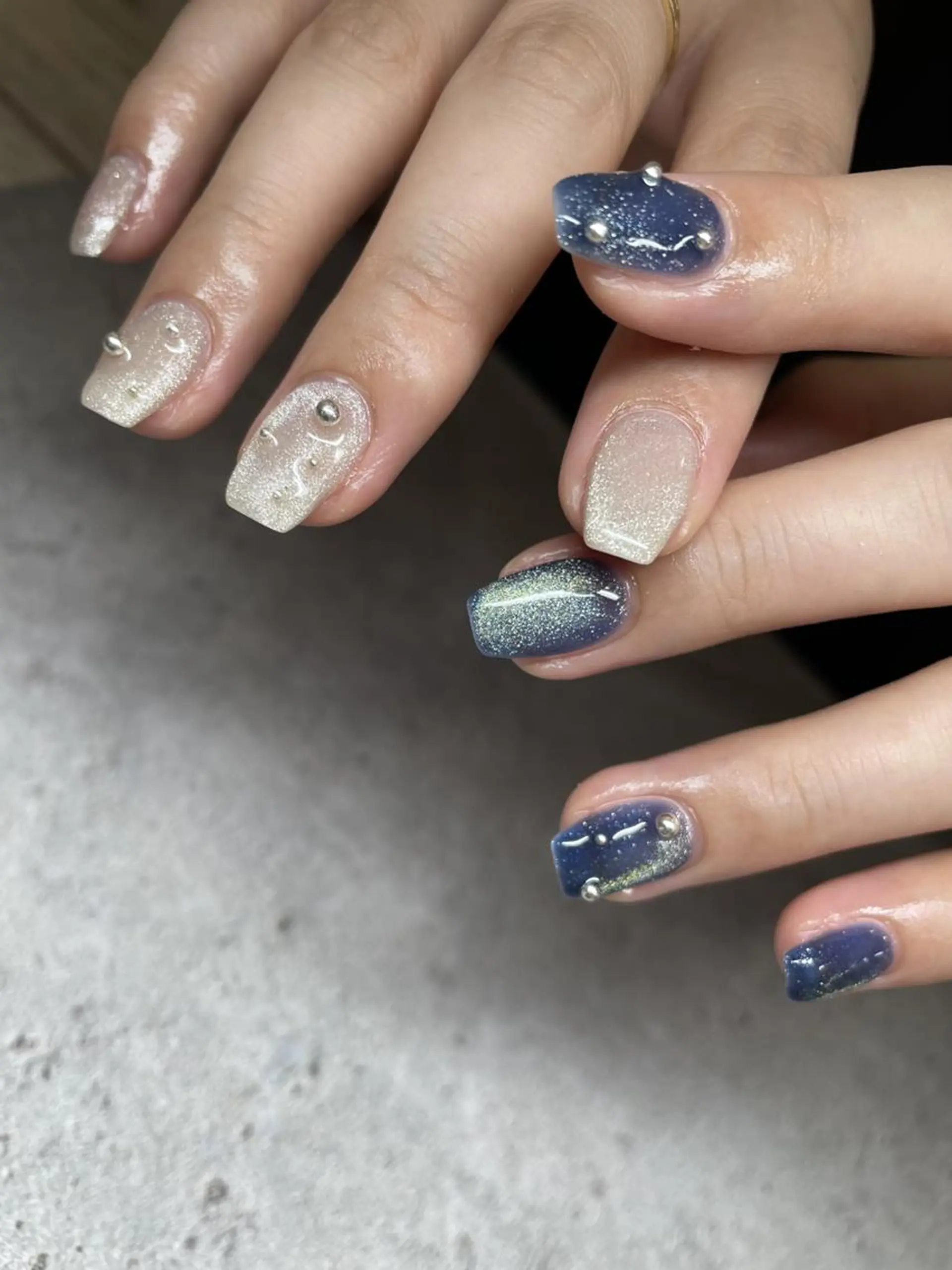 ネイル マグネットネイル ハンドネイル nail salon Libertyのネイルデザイン