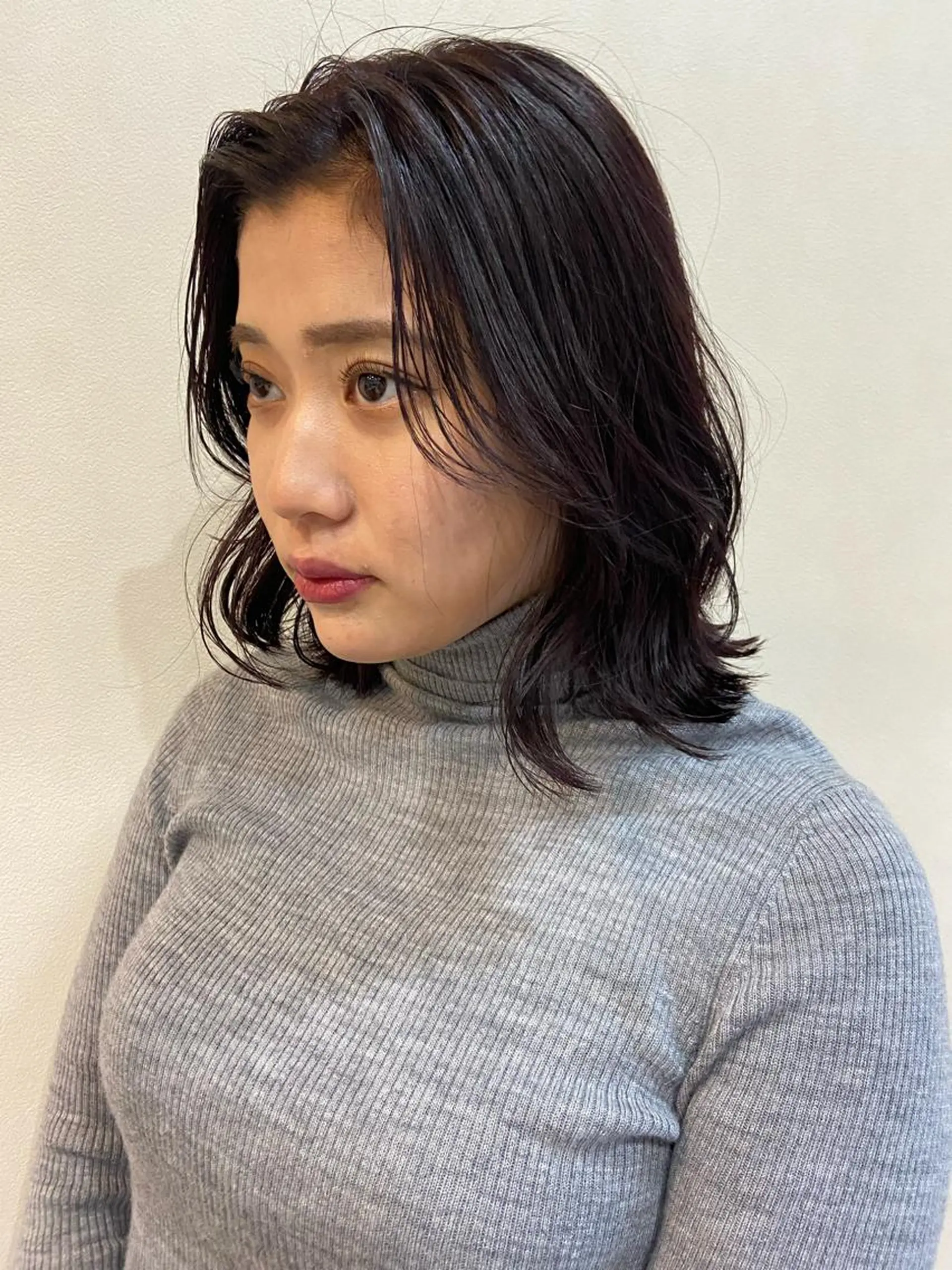 ミディアム カット ヘアカラー トリートメント ボブ/透明感カラー 🧸YUI❤️のヘアスタイル