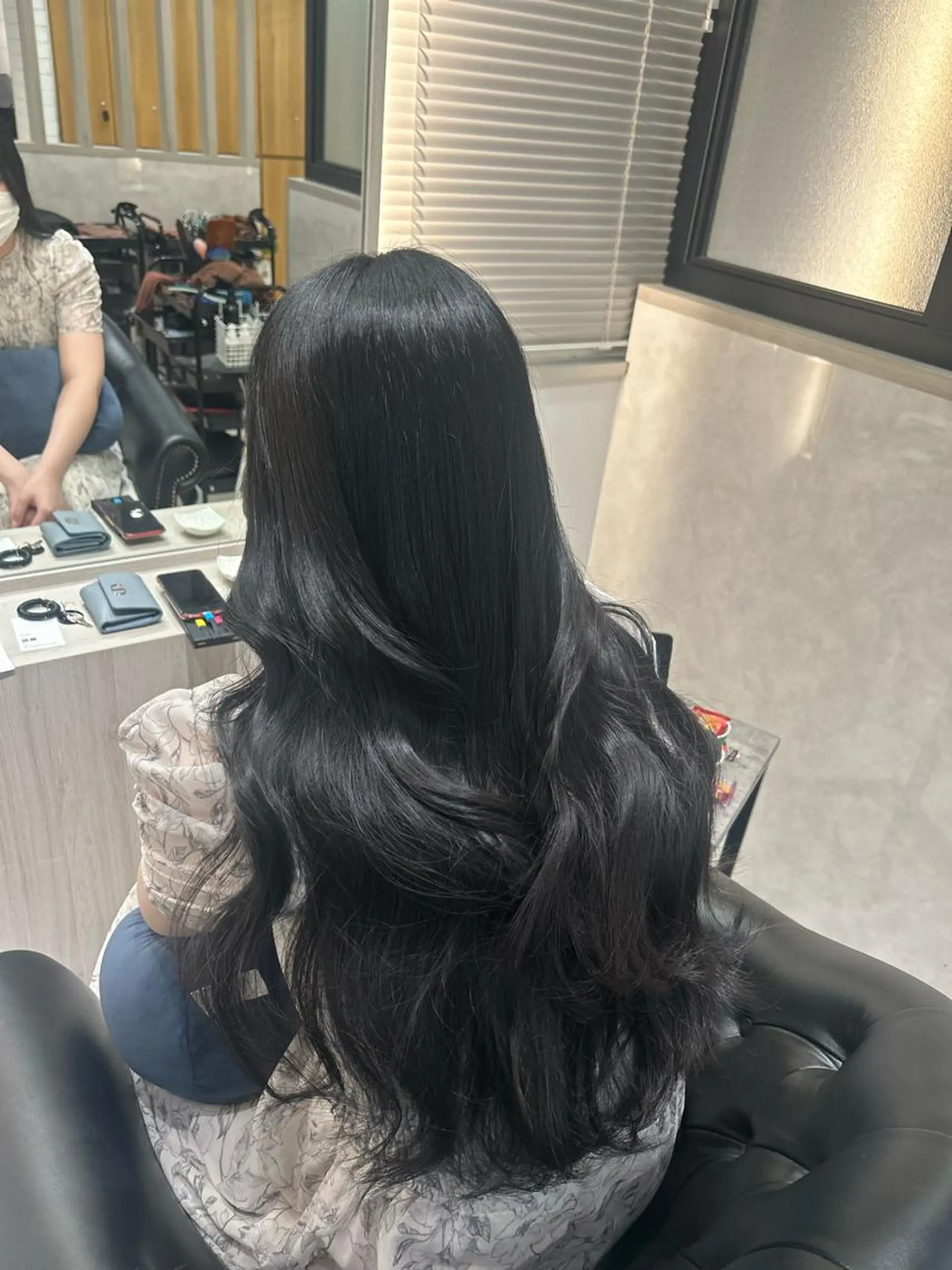 ロング 縮毛矯正 トリートメント &chaLme   心斎橋所属・emi/髪質改善/ 韓国風/艶カラーのヘアスタイル