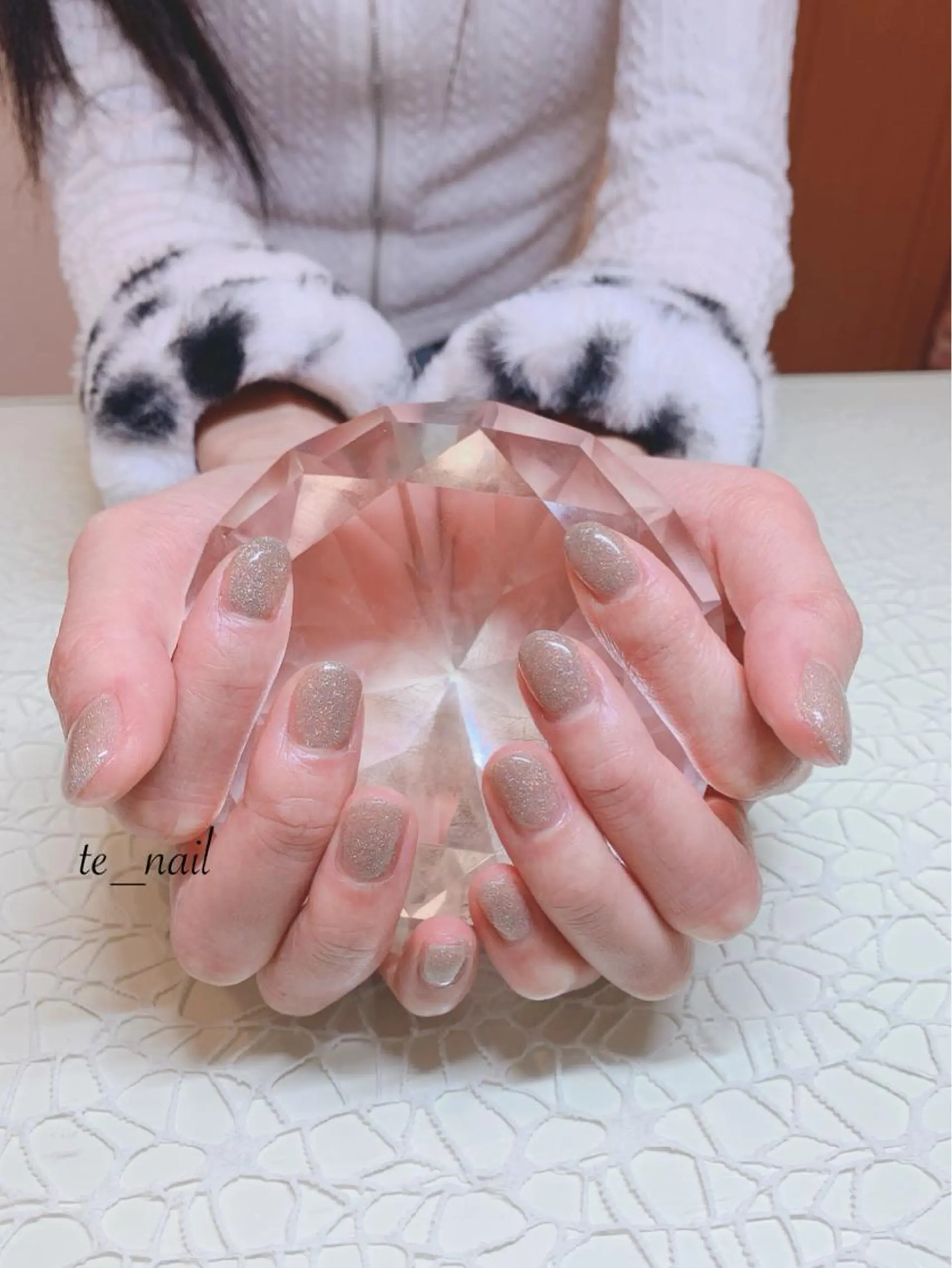 ネイル オーロラネイル フラッシュネイル ゴールド ｔe_ nailのネイルデザイン