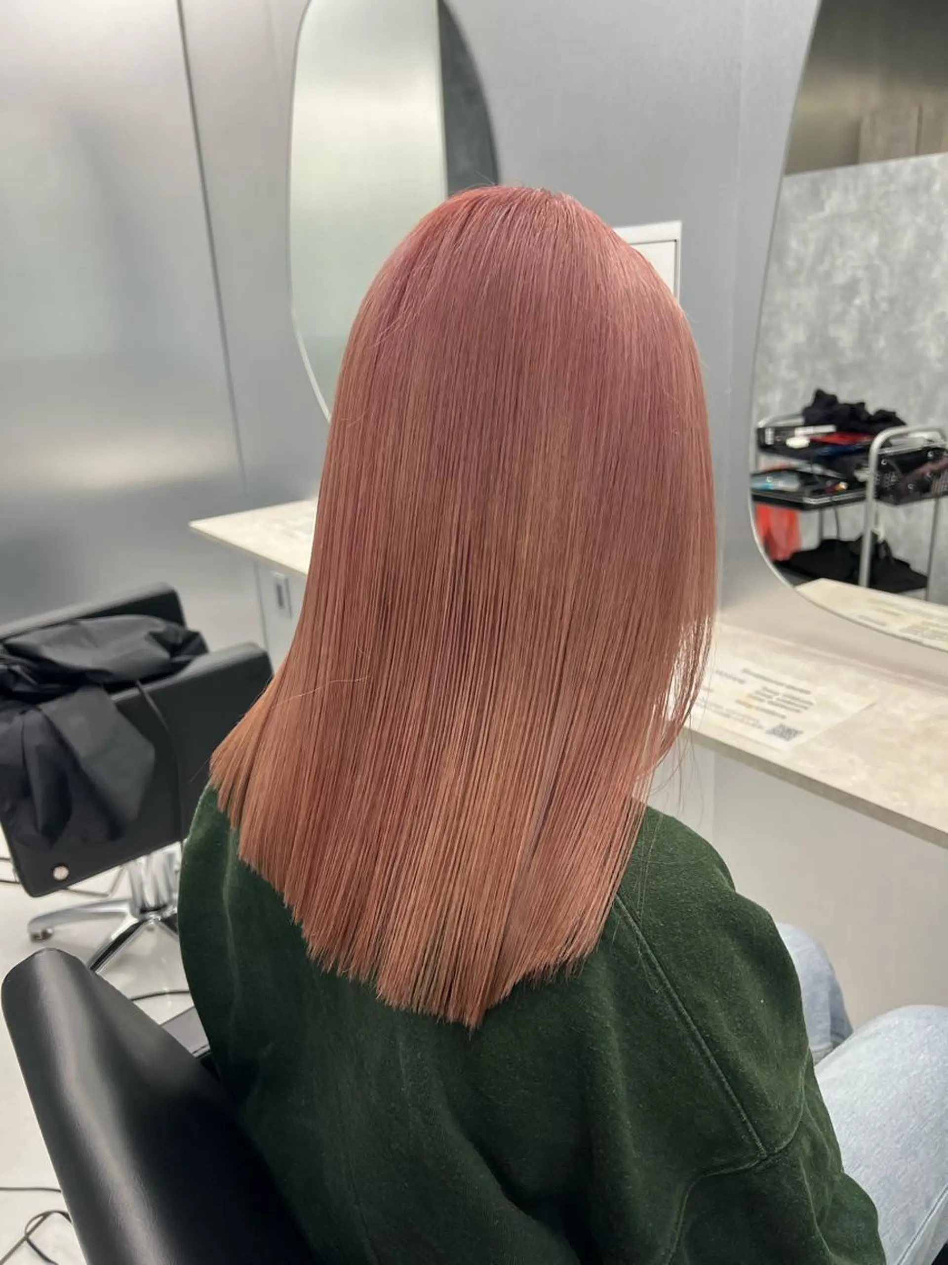 ロング カラー ヘアカラー トリートメント ヘアセット 👑垢抜け韓国ヘア ハッシュカット唯澄のヘアスタイル