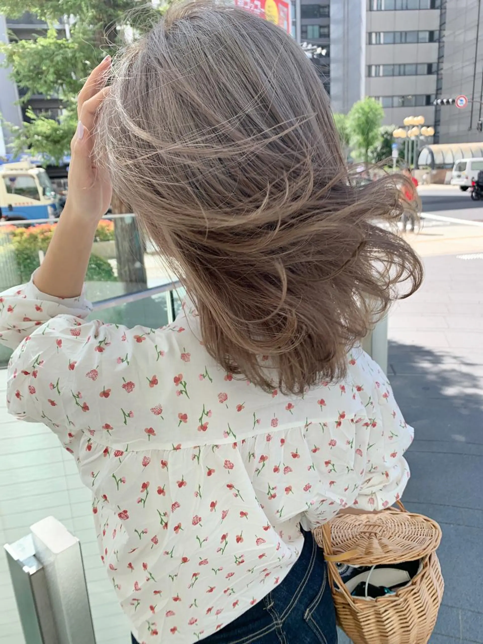 セミロング カット ヘアカラー トリートメント 梅田/髪質改善✨ 透明感カラー💕のヘアスタイル