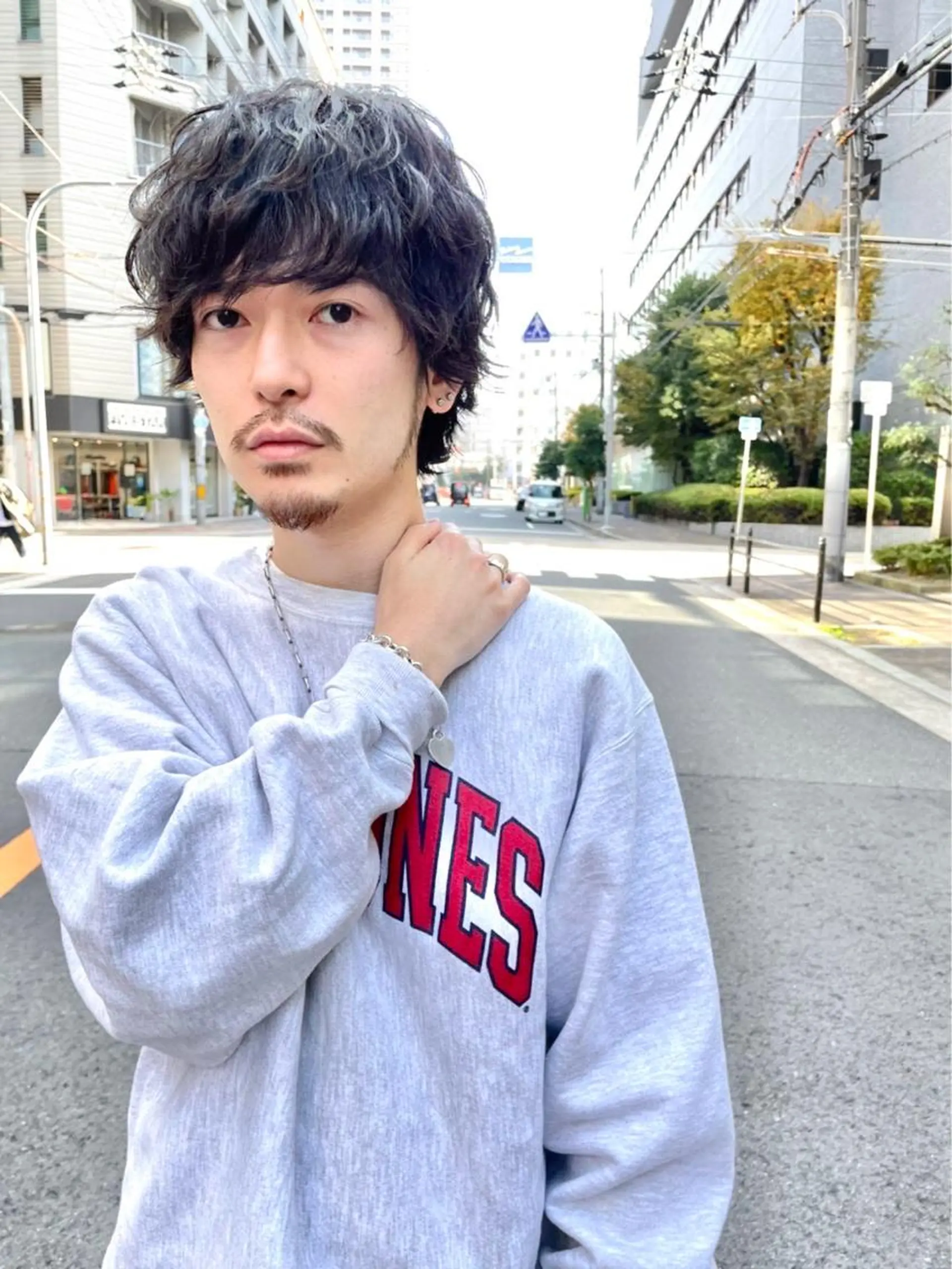 ショート カラー パーマ メンズ カット パーマ トリートメント 南堀江🌿パーマ Tetsu【テツ】のヘアスタイル