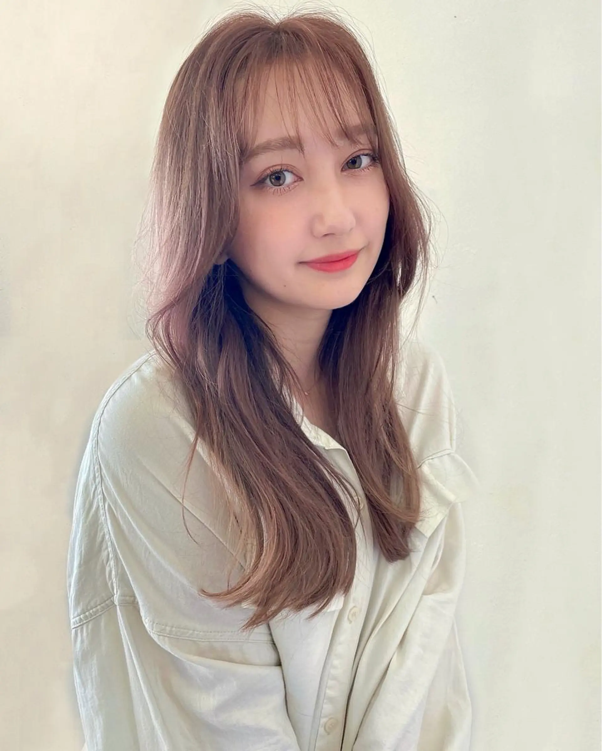 ロング 【韓国ヘア×透明感 カラー】笹谷 莉未のヘアスタイル