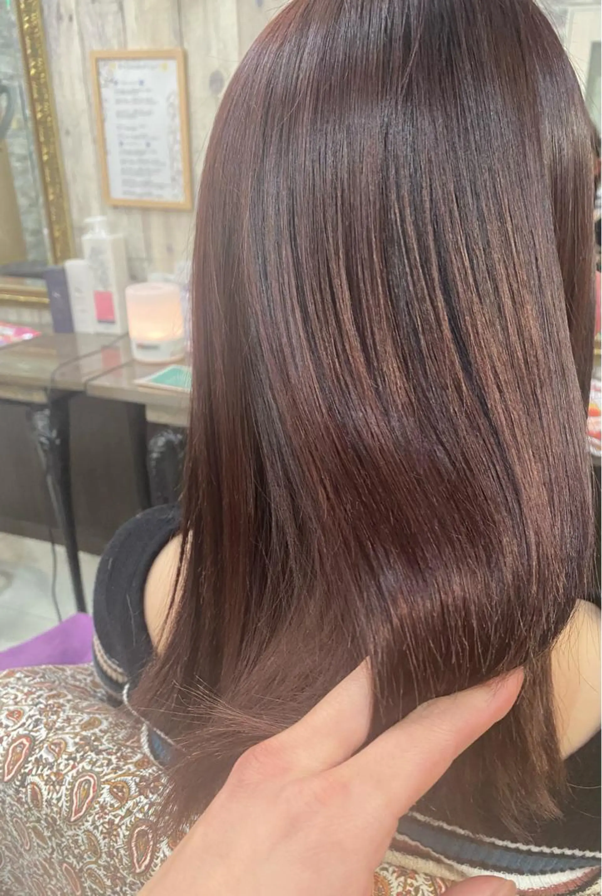 ミディアム ヘアカラー トリートメント 土屋朱理/ ハイトーンカラーのヘアスタイル