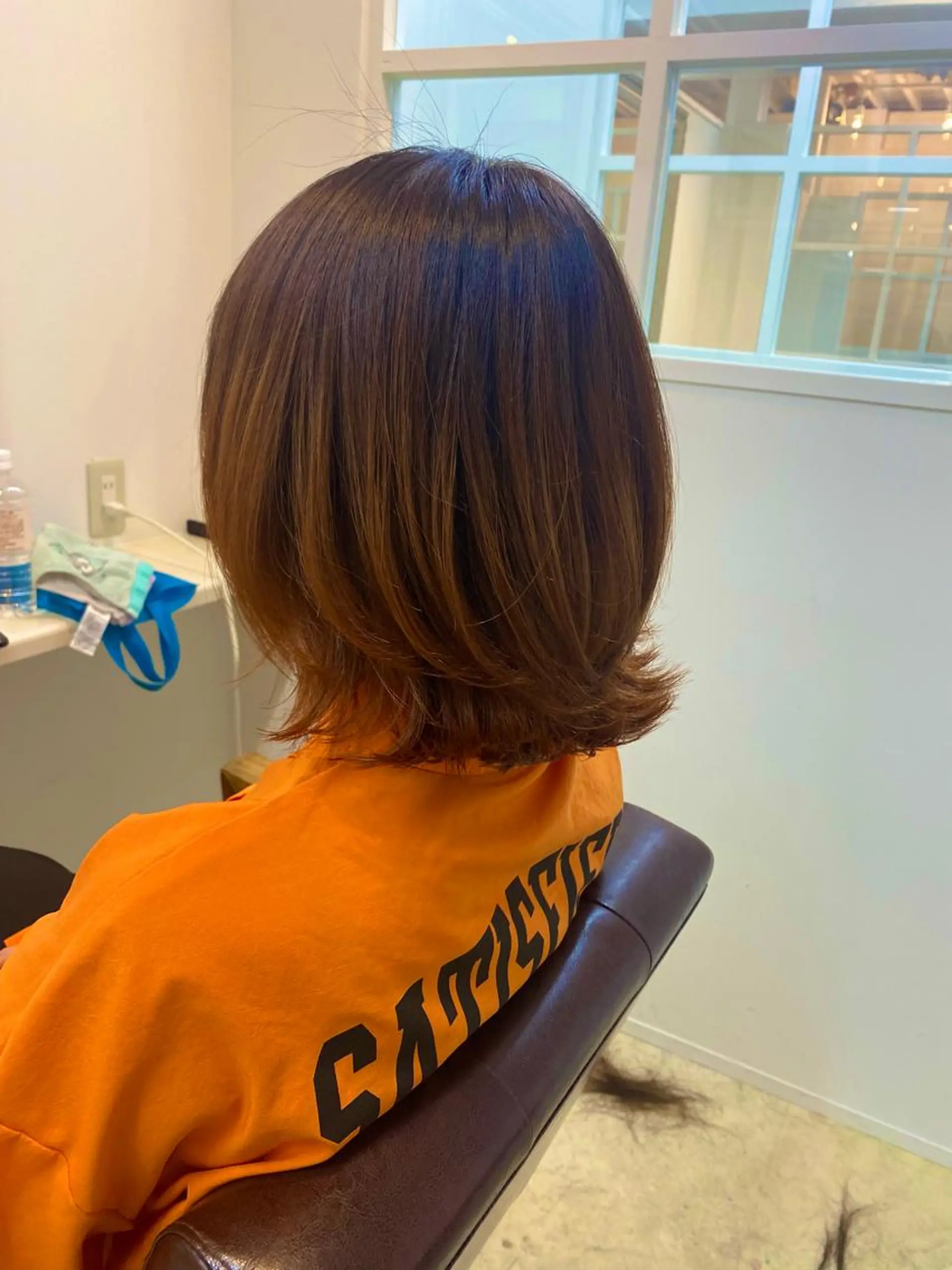 ショート カラー ブリーチ ブリーチなしカラー オレンジ カット ヘアカラー トリートメント miel hair 新宿店 【ミエル ヘアー】所属・新宿西口から徒歩5分 石橋卓典のヘアスタイル