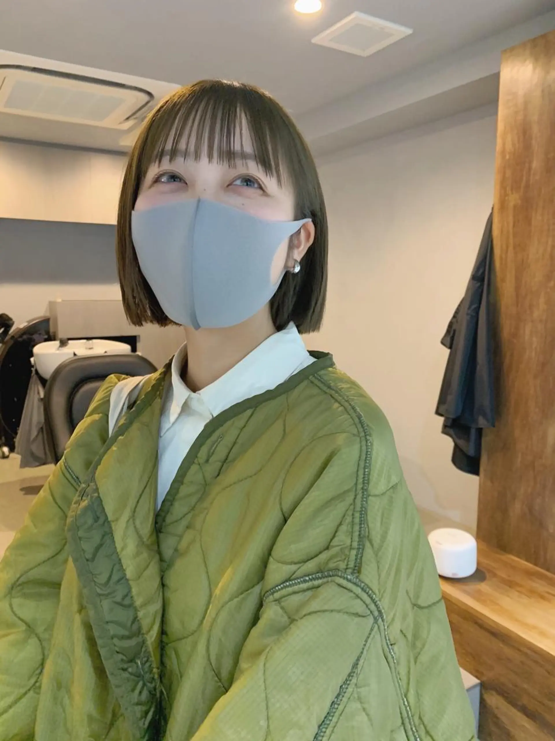 ショート カラー ボブパーマコテ巻き風 パーマNo1深江秀平のヘアスタイル