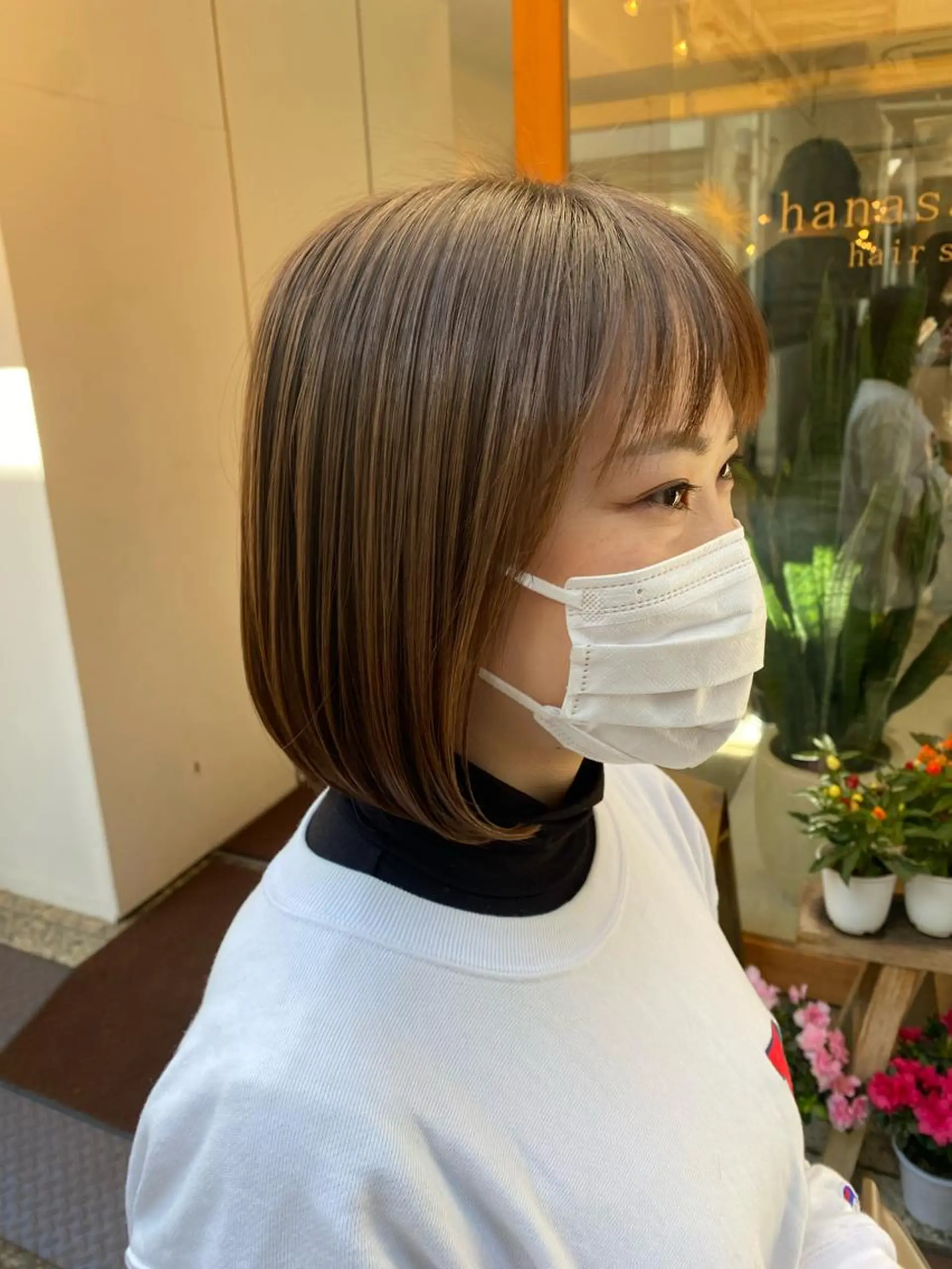 ショート 縮毛矯正 安永 涼のヘアスタイル