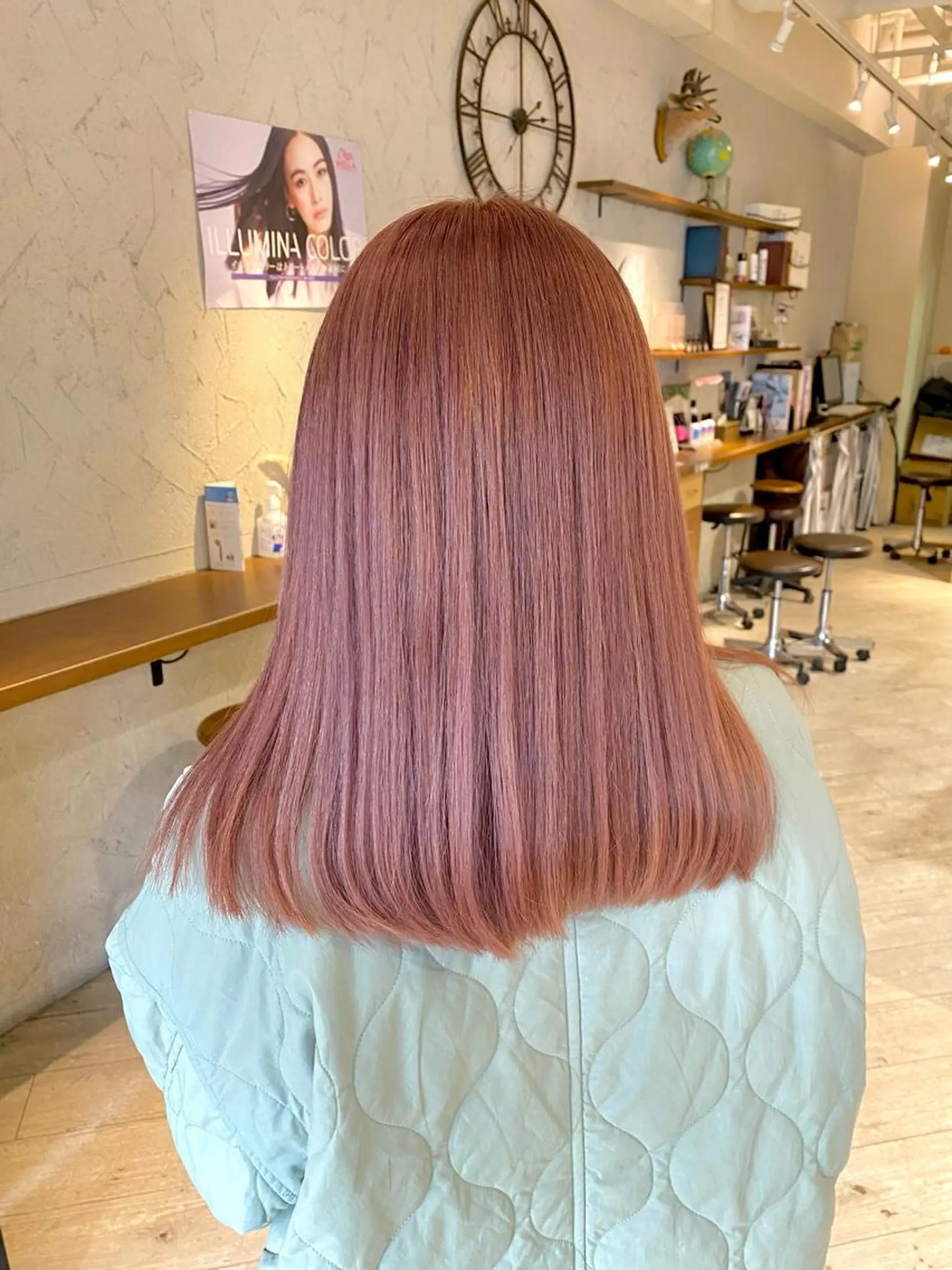 ミディアム カット ヘアカラー トリートメント 日野 和也のヘアスタイル