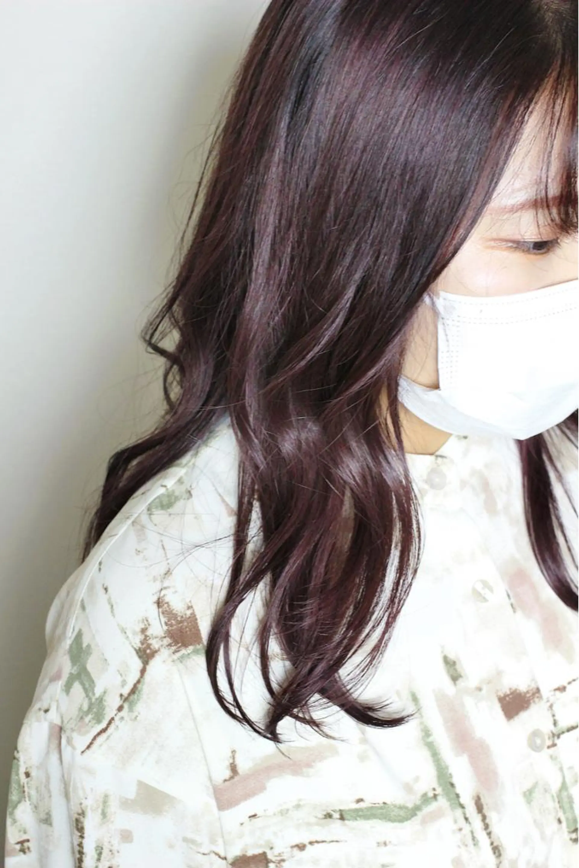 セミロング カラー ピンクカラー パープルカラー ヘアカラー 土居 正季のヘアスタイル