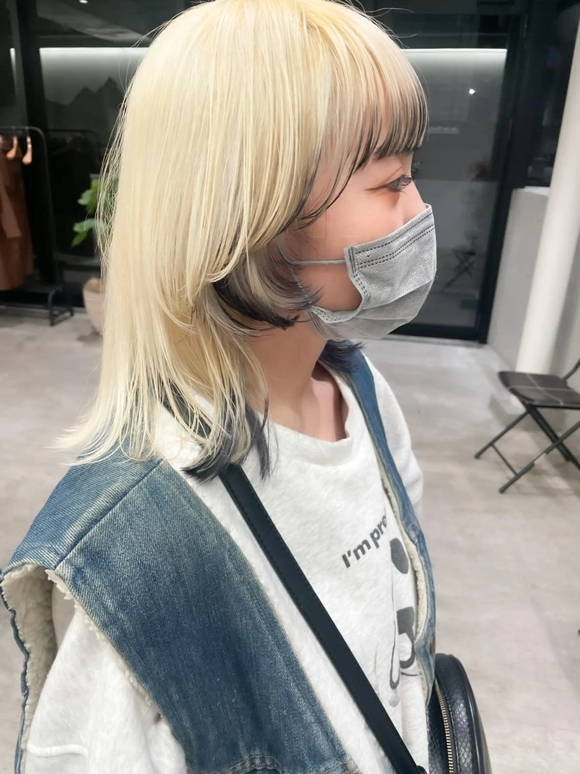 ショート カラー ヘアアレンジ ミニボブ/ブリーチ 🌈MISATOのヘアスタイル