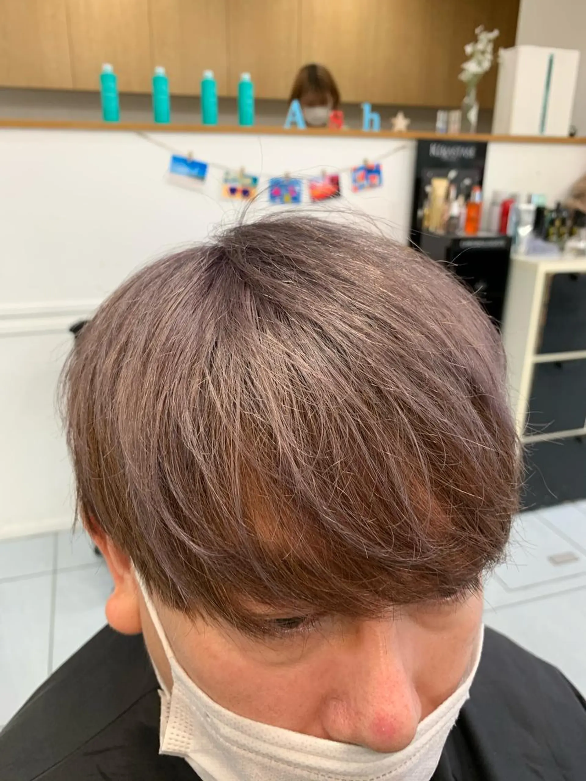 ショート カラー ヘアカラー トリートメント 髪質改善/縮毛矯正 /ブリーチ矯正/岡部のヘアスタイル