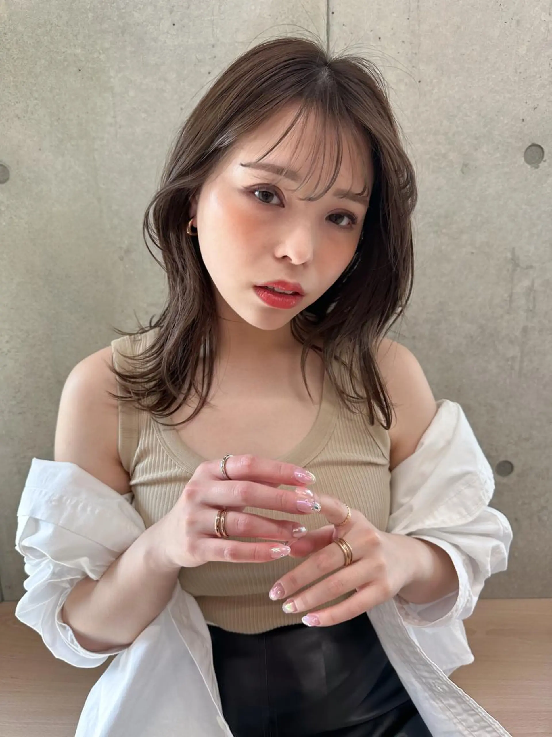 ミディアム カラー アイブロウ 外ハネヘア 渋谷パーソナルカラー 診断🌈✨井上のその他イメージ