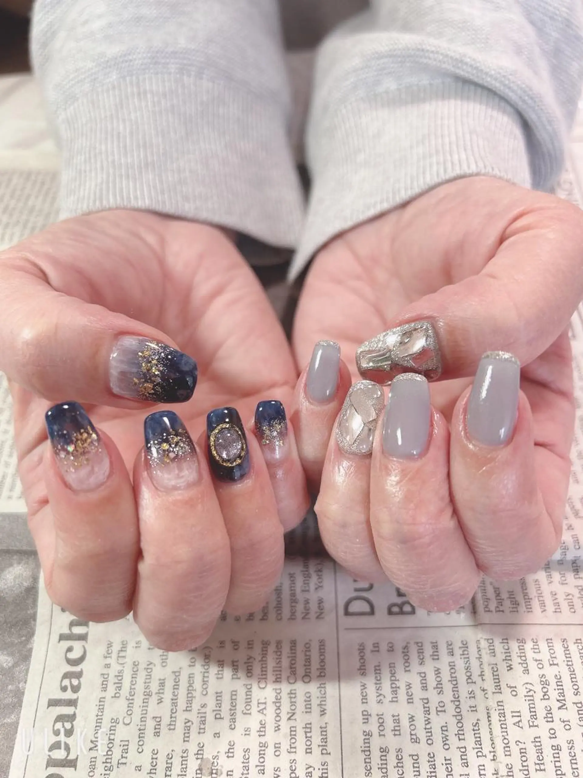 ネイル ストーンネイル ハンドネイル ハンドケア 森山 舞のネイルデザイン