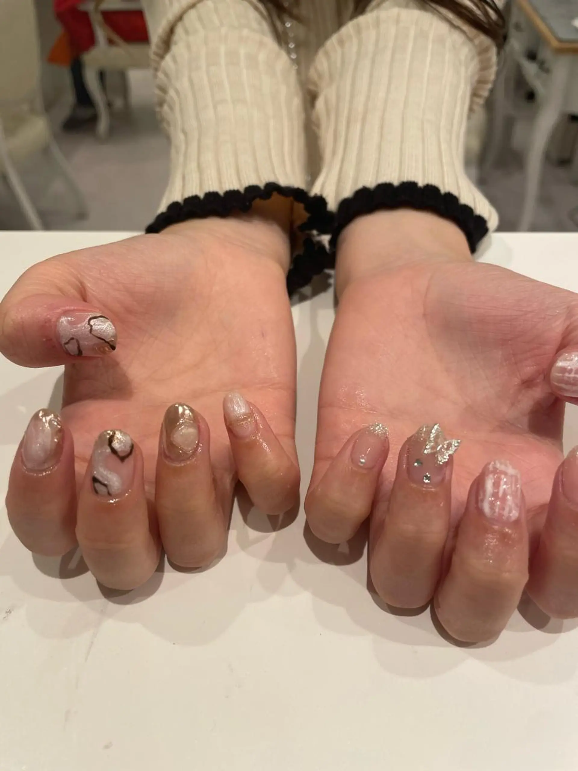 ネイル 束感まつ毛/ネイル/ LED♥KIRARAのマツエク・マツパデザイン