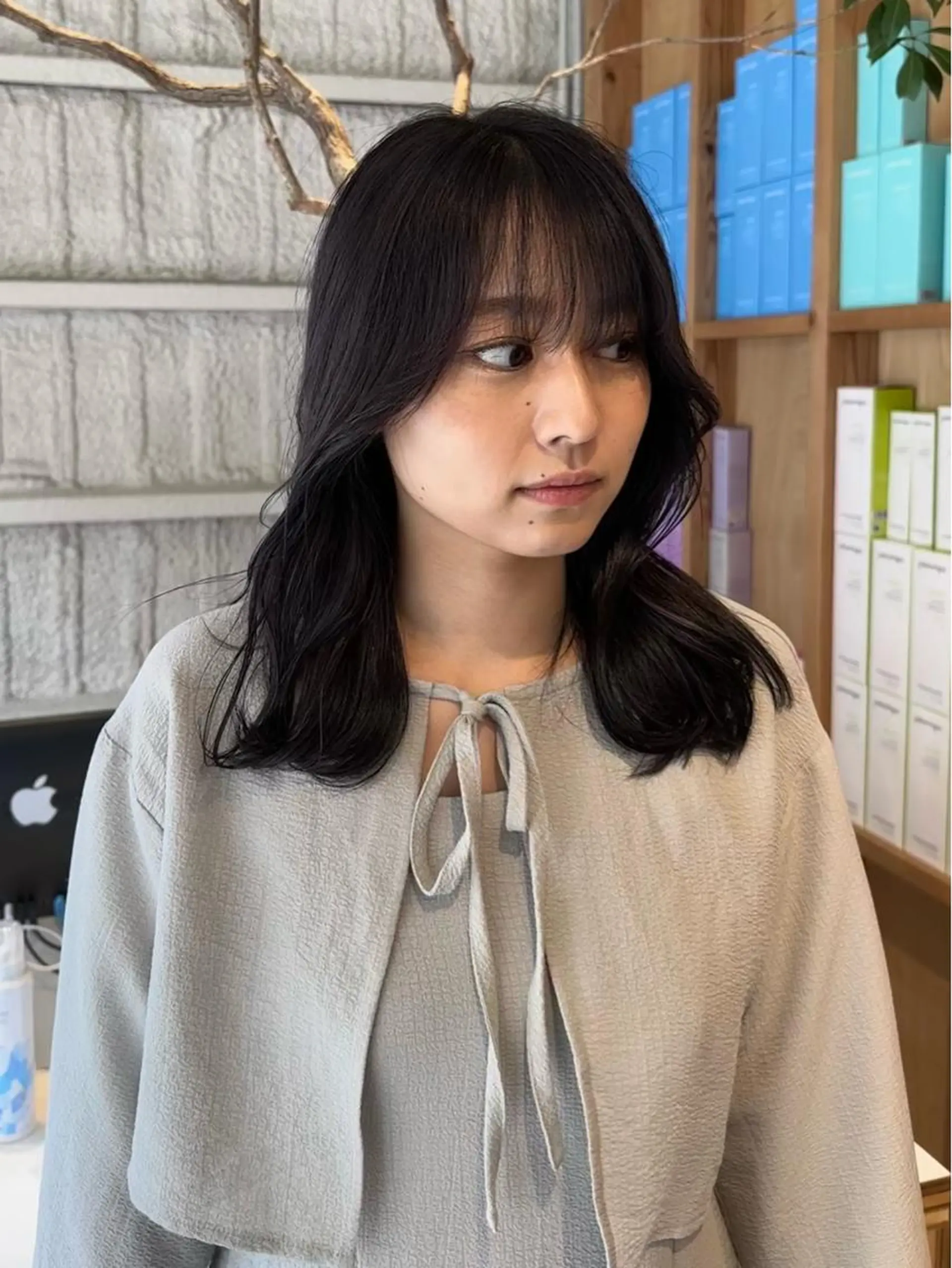 ミディアム 韓国ヘア/ワンホン ちひろのヘアスタイル