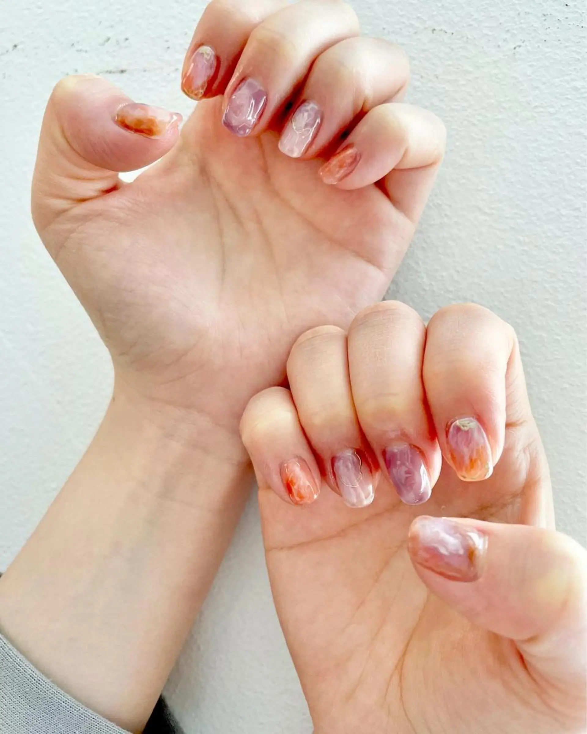 ネイル クリアネイル フットネイル ジェルネイル ゴールド 韓国ネイル ハンドネイル フットネイル 甲府市徳行 🧸prunelleのネイルデザイン