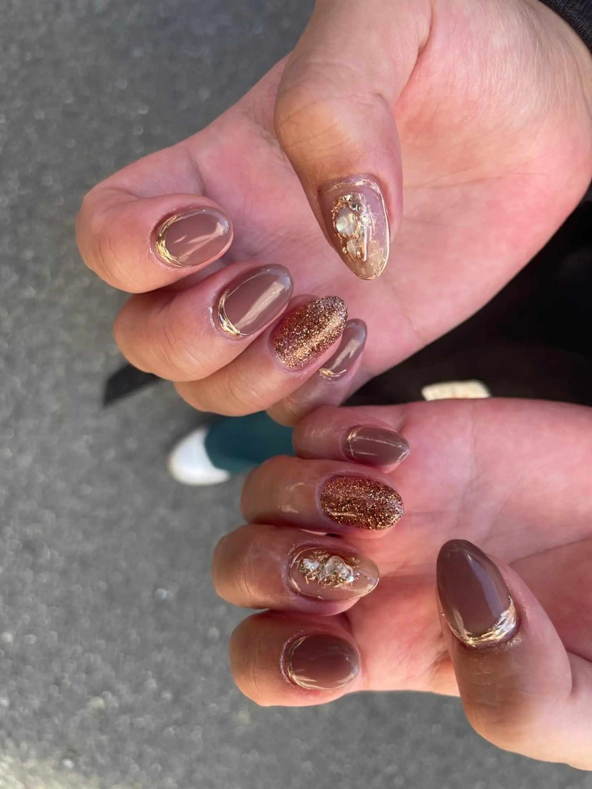 ネイル アートネイル ミラーネイル ニュアンスネイル Whity所属・Whity kiriのネイルデザイン