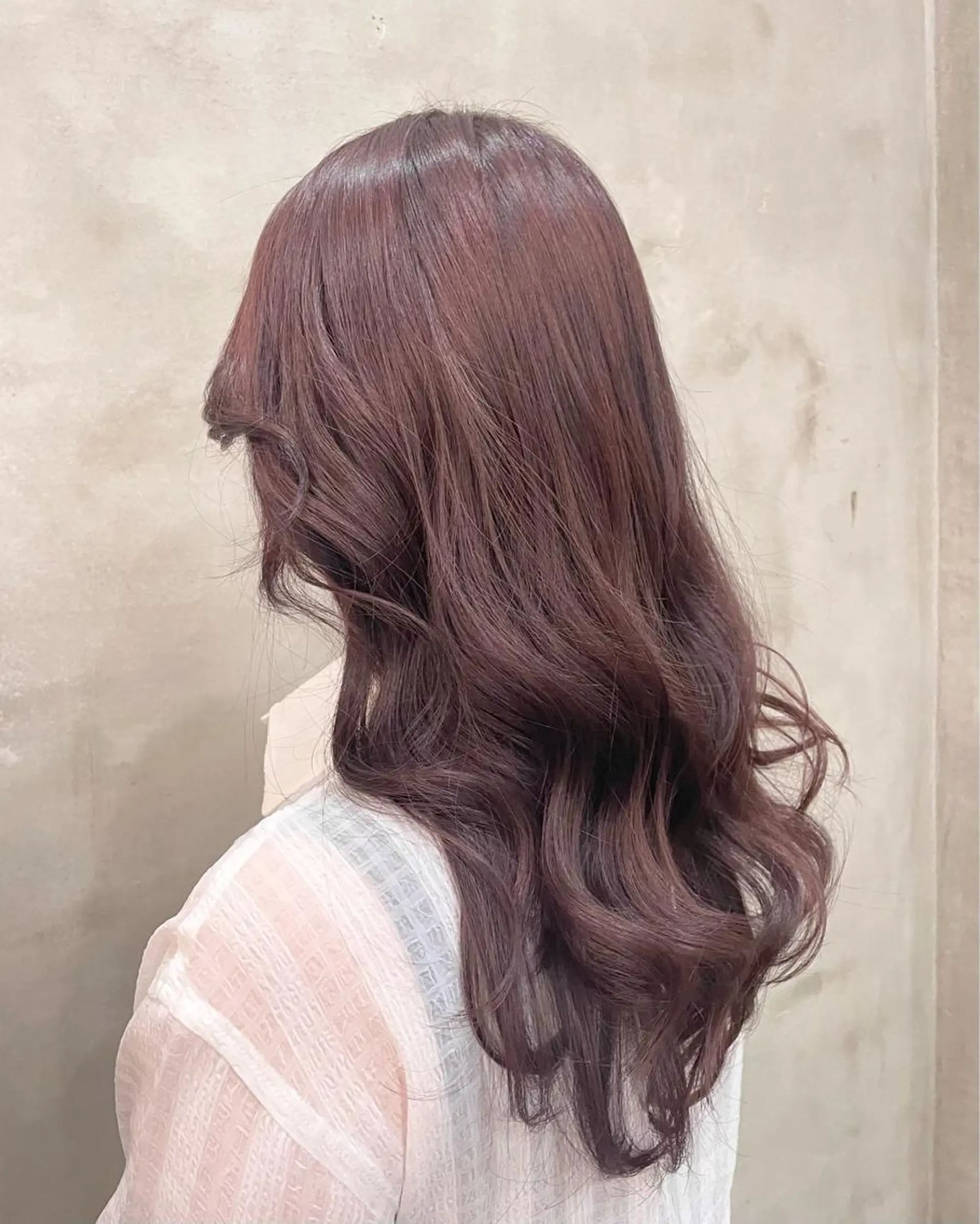 ロング カラー カット ヘアカラー トリートメント 【ピンク/韓国ヘア/ ヘアセット】亜海のヘアスタイル