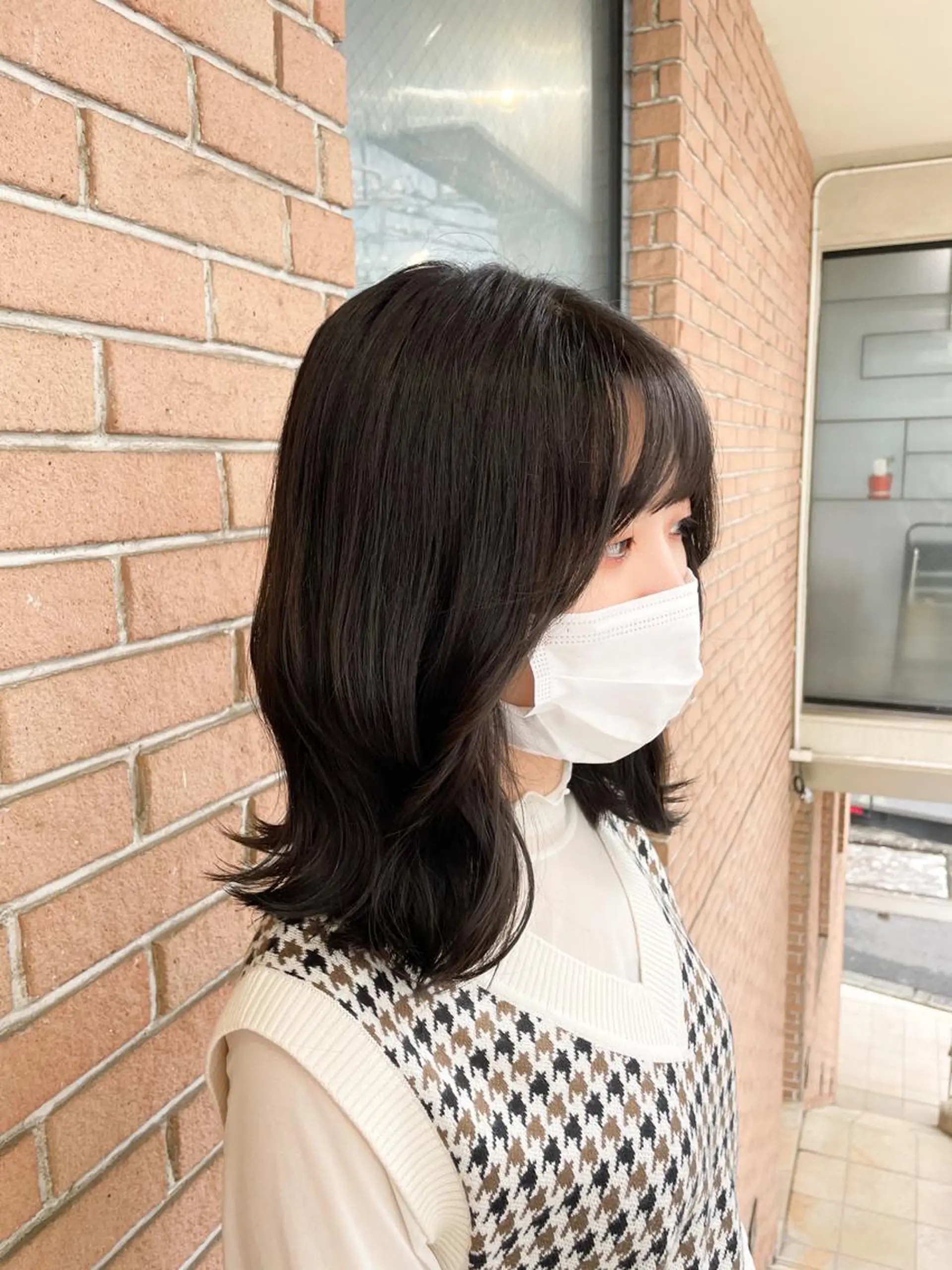 ミディアム カラー ボブヘアカット Rikapi❤️のヘアスタイル