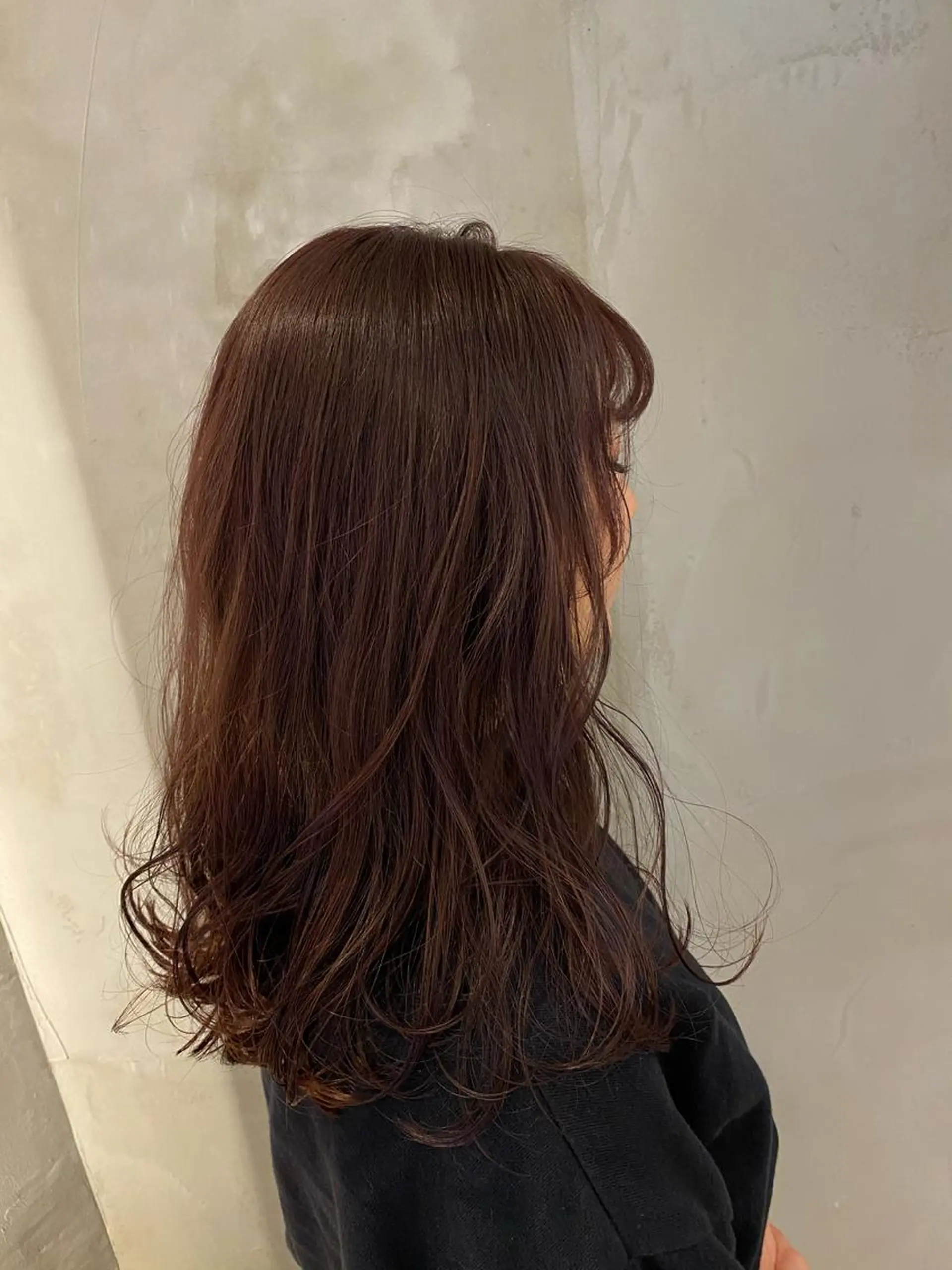 ミディアム カット ヘアカラー トリートメント 顔周りcut・ご相談 ＝新宿しずく🇰🇷のヘアスタイル