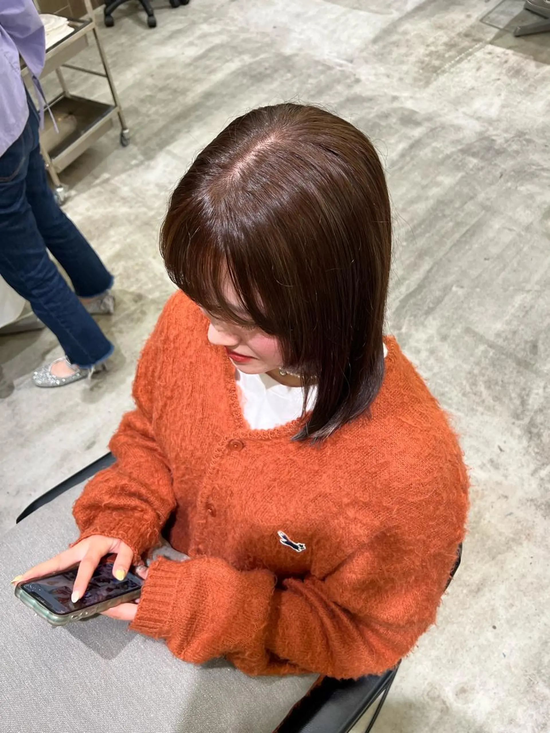 ミディアム カラー HERMITAGE YUDUKIのヘアスタイル