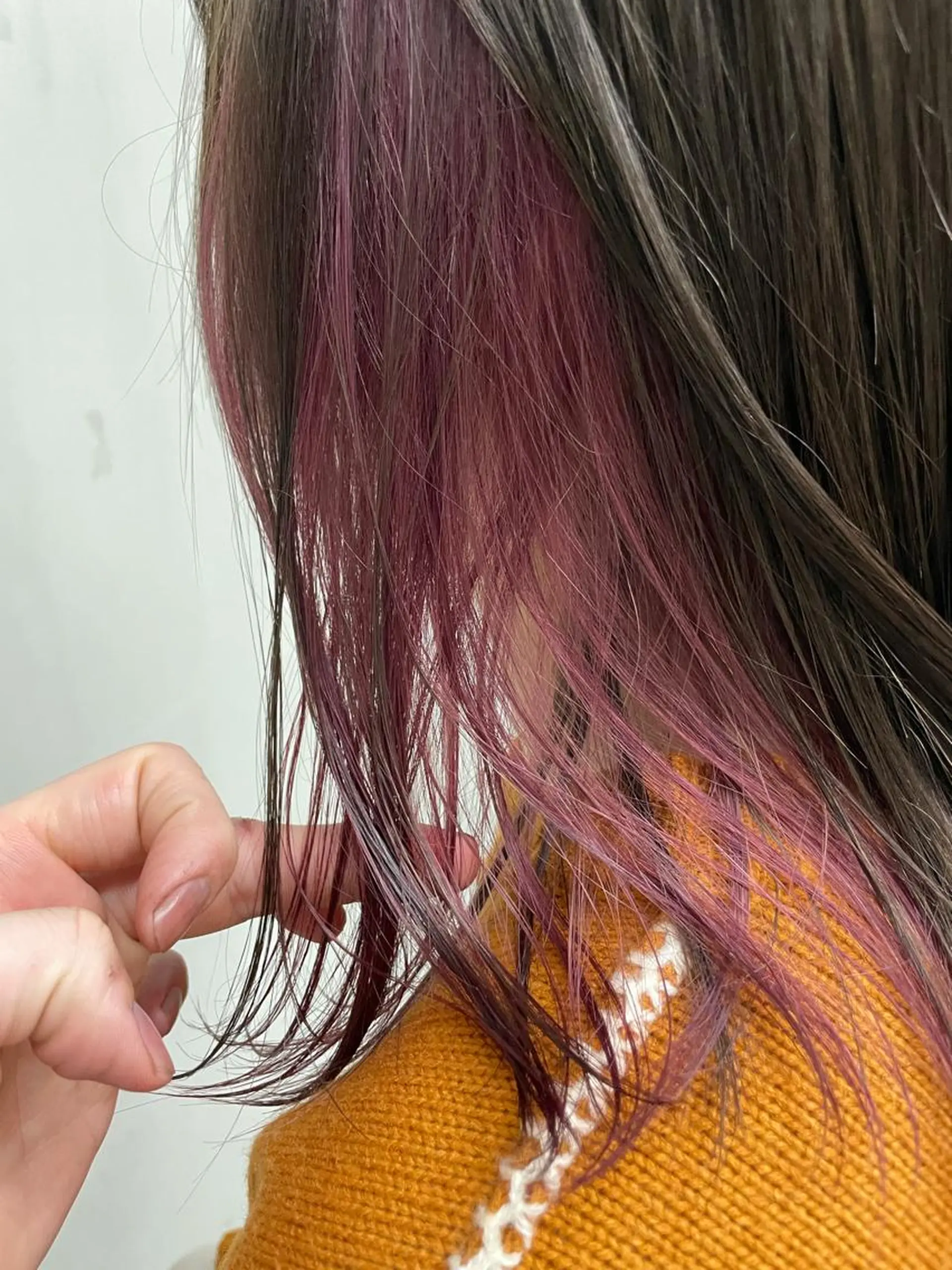 セミロング カラー ピンクカラー mee.表参道所属・ボブ/ショート /パーマ/shinのヘアスタイル