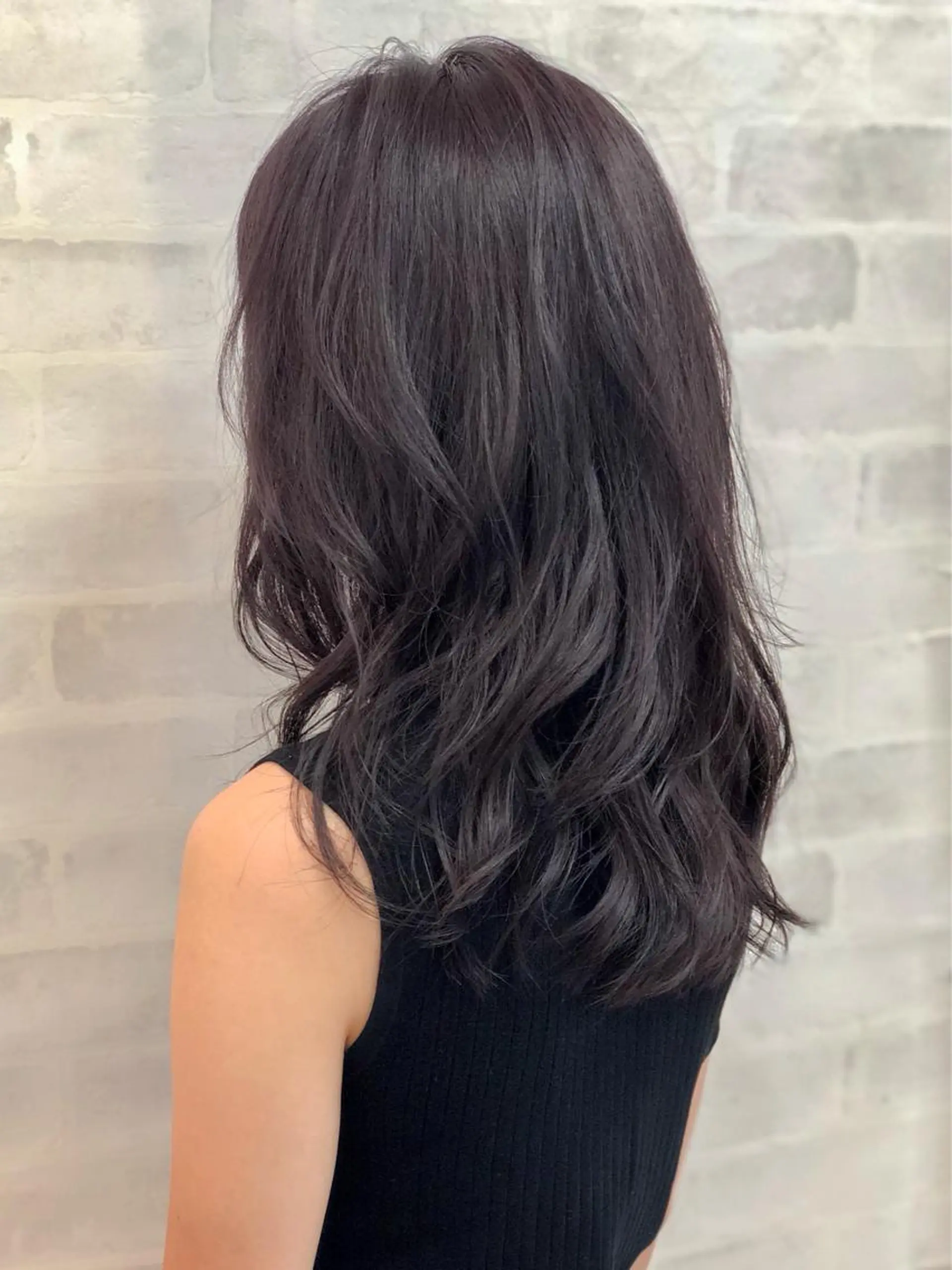 セミロング 顔周りカット レイヤーカット ローレイヤー カット カセヤ リョウのヘアスタイル