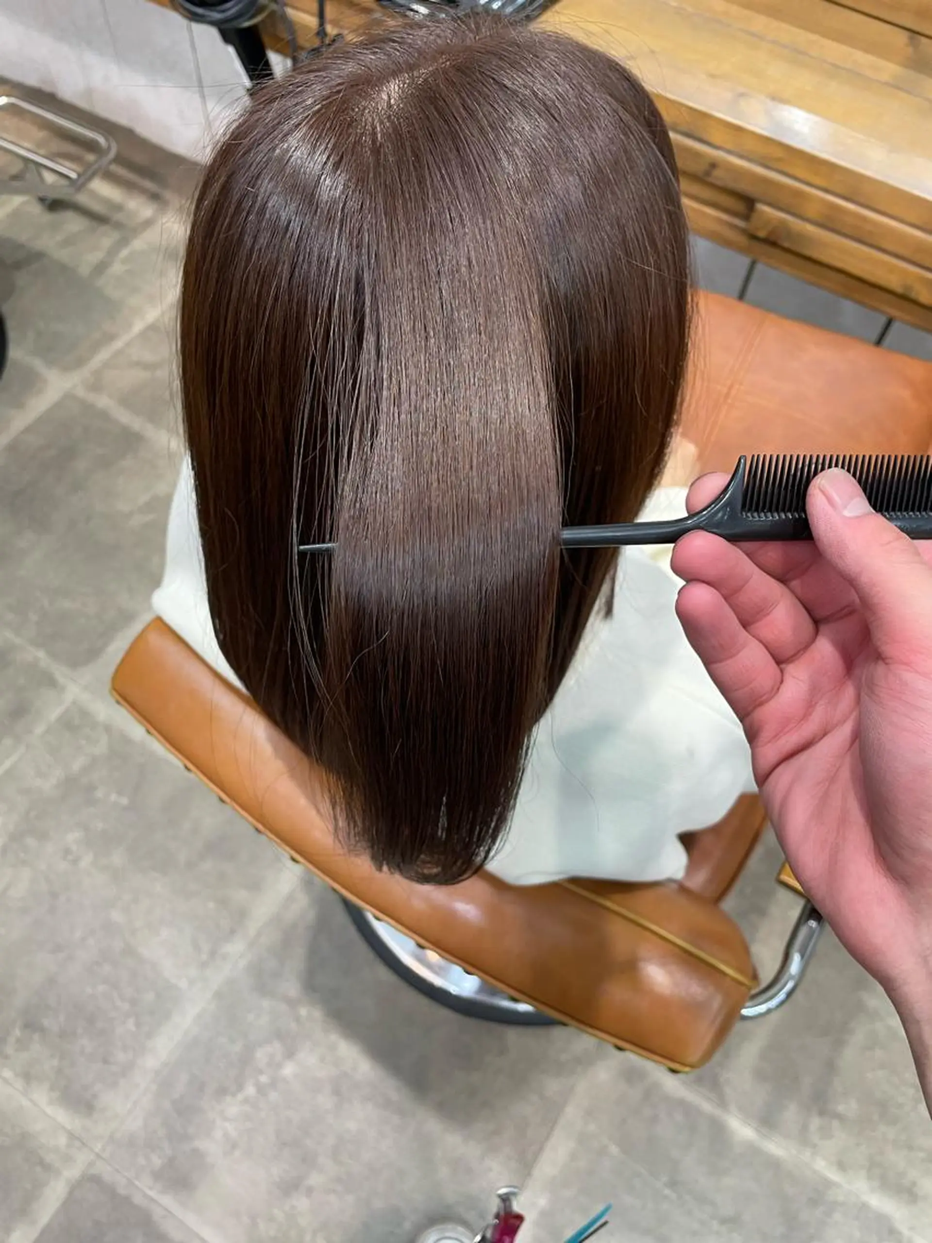 セミロング カラー 松田 恋のヘアスタイル