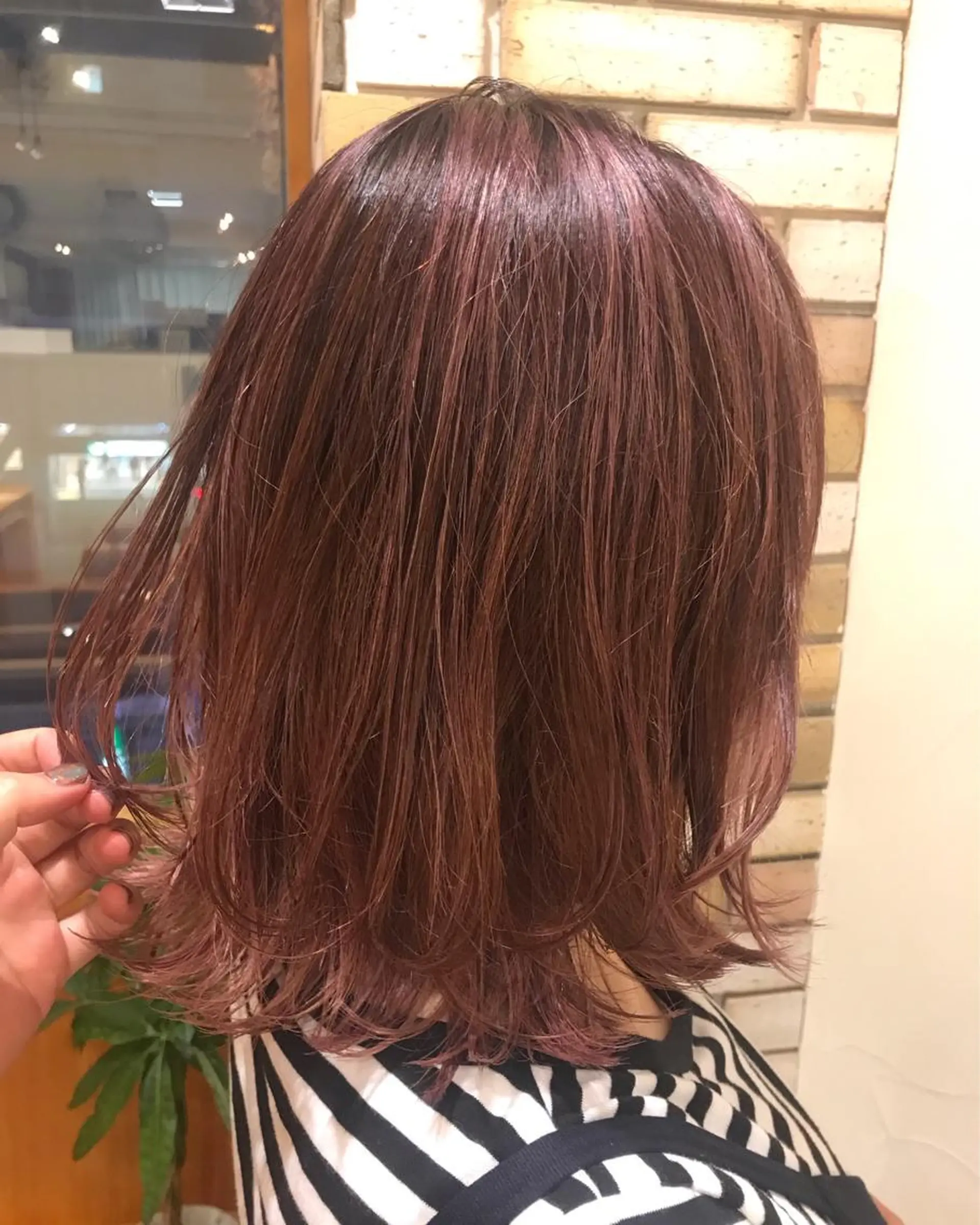 ミディアム カラー 透明感カラー・ 髪質改善🩵イケダのヘアスタイル