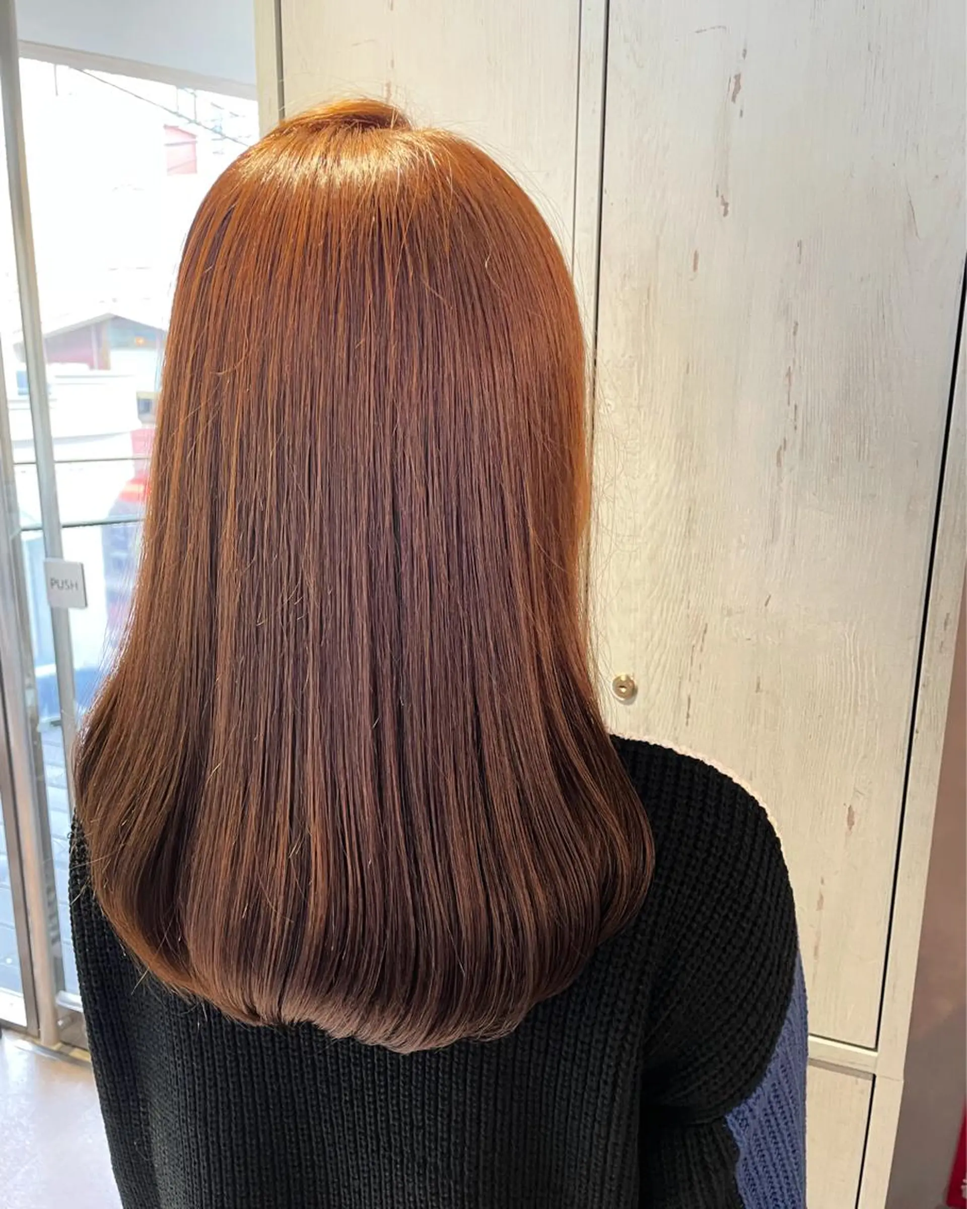 セミロング カラー 韓国風/オシャレ /縮毛矯正/滝口琴未のヘアスタイル