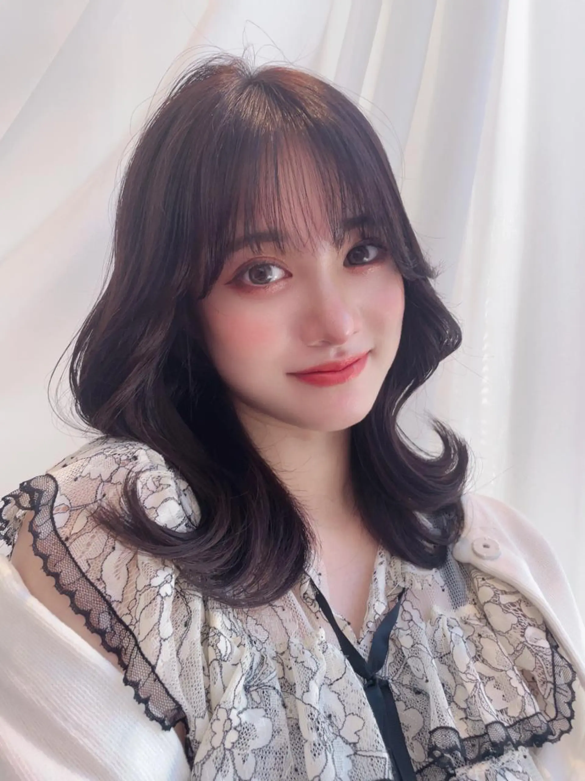 セミロング カラー ヘアアレンジ Toiro所属・🤎小顔レイヤー /ベージュ🤎友香のヘアスタイル