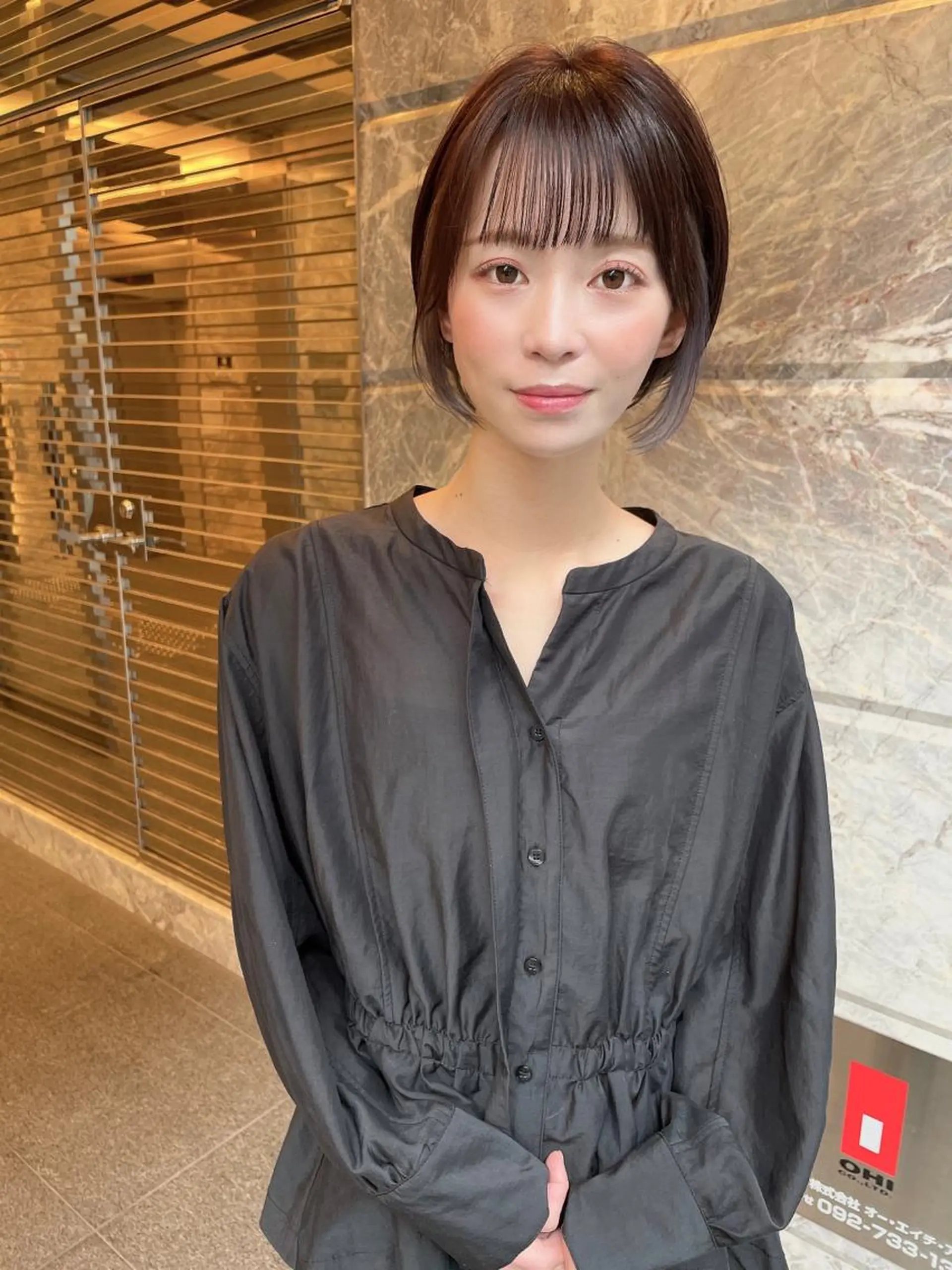 ショート カラー ヘアカラー トリートメント 髪質改善will hairdesignのヘアスタイル