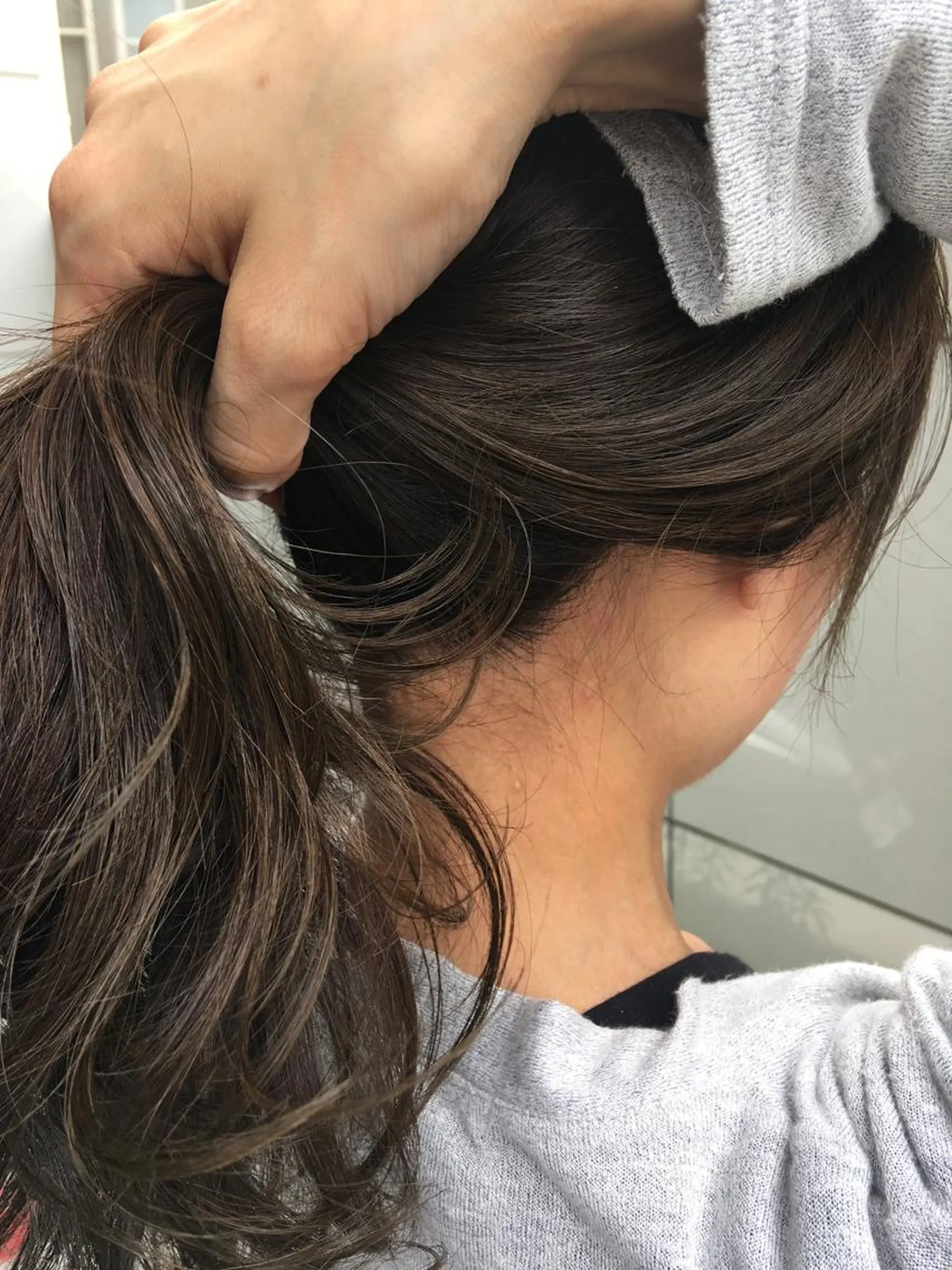 セミロング カラー ヘアカラー トリートメント THREE所属・THREE 関根大のヘアスタイル