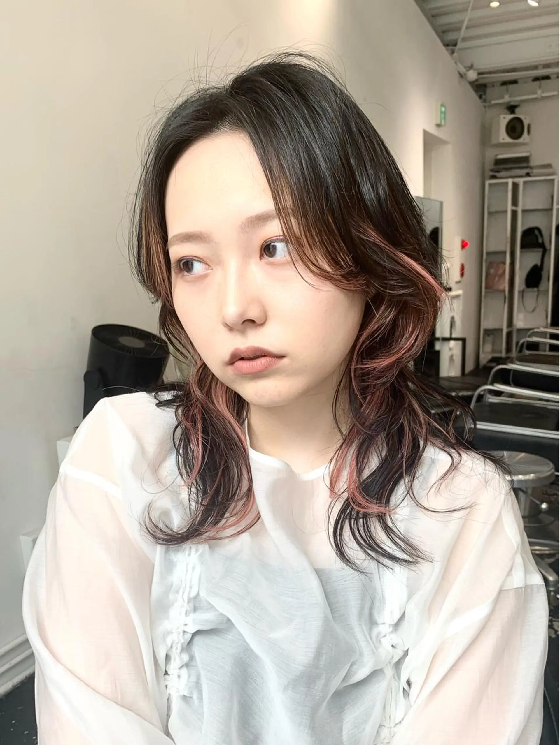 セミロング カラー ヘアカラー トリートメント レイヤーカット/艶髪 ✨💭KIRARIのヘアスタイル