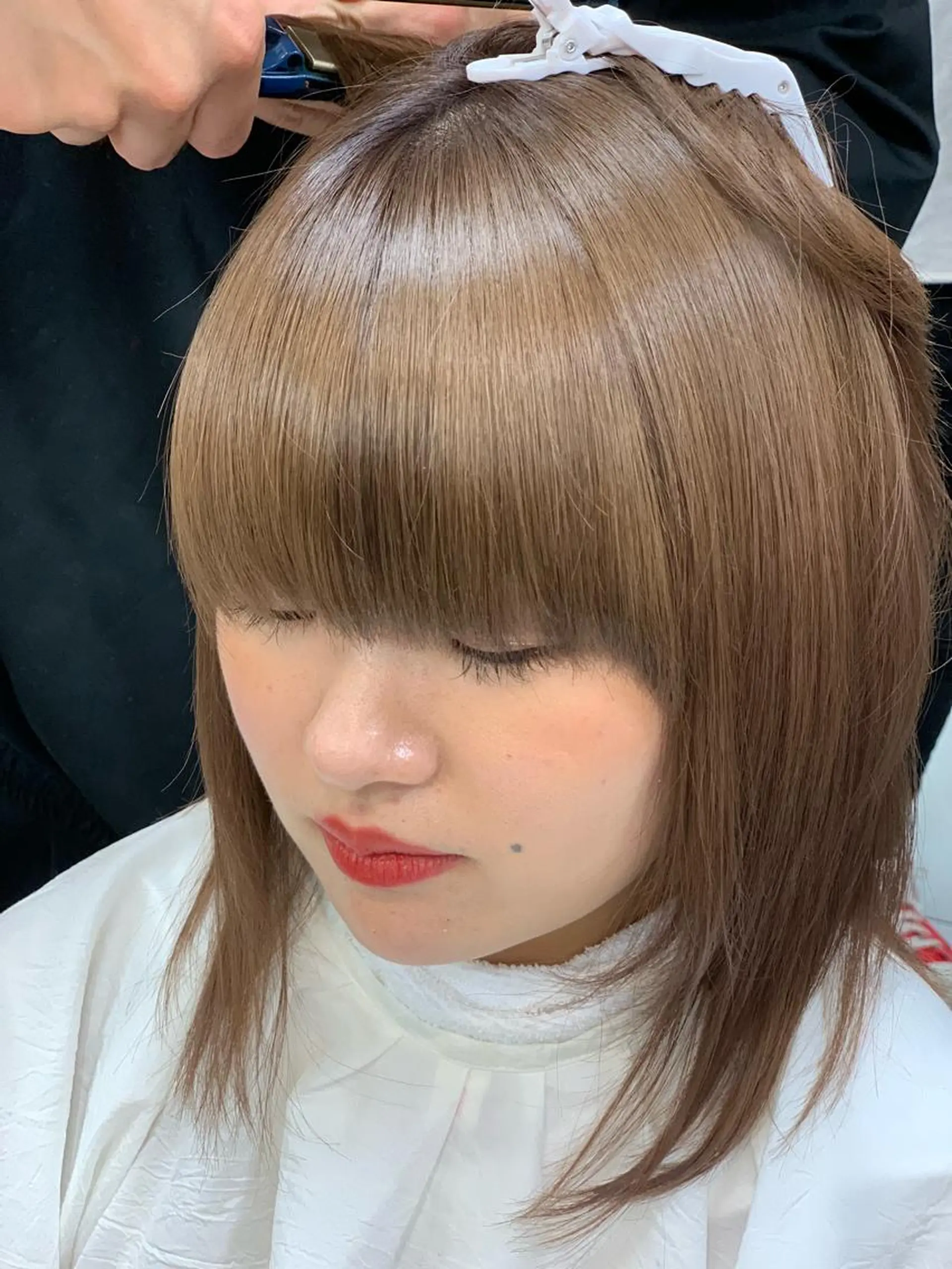 ミディアム 髪質改善 トリートメント トリートメント 髪質改善/縮毛矯正 /ブリーチ矯正/岡部のヘアスタイル