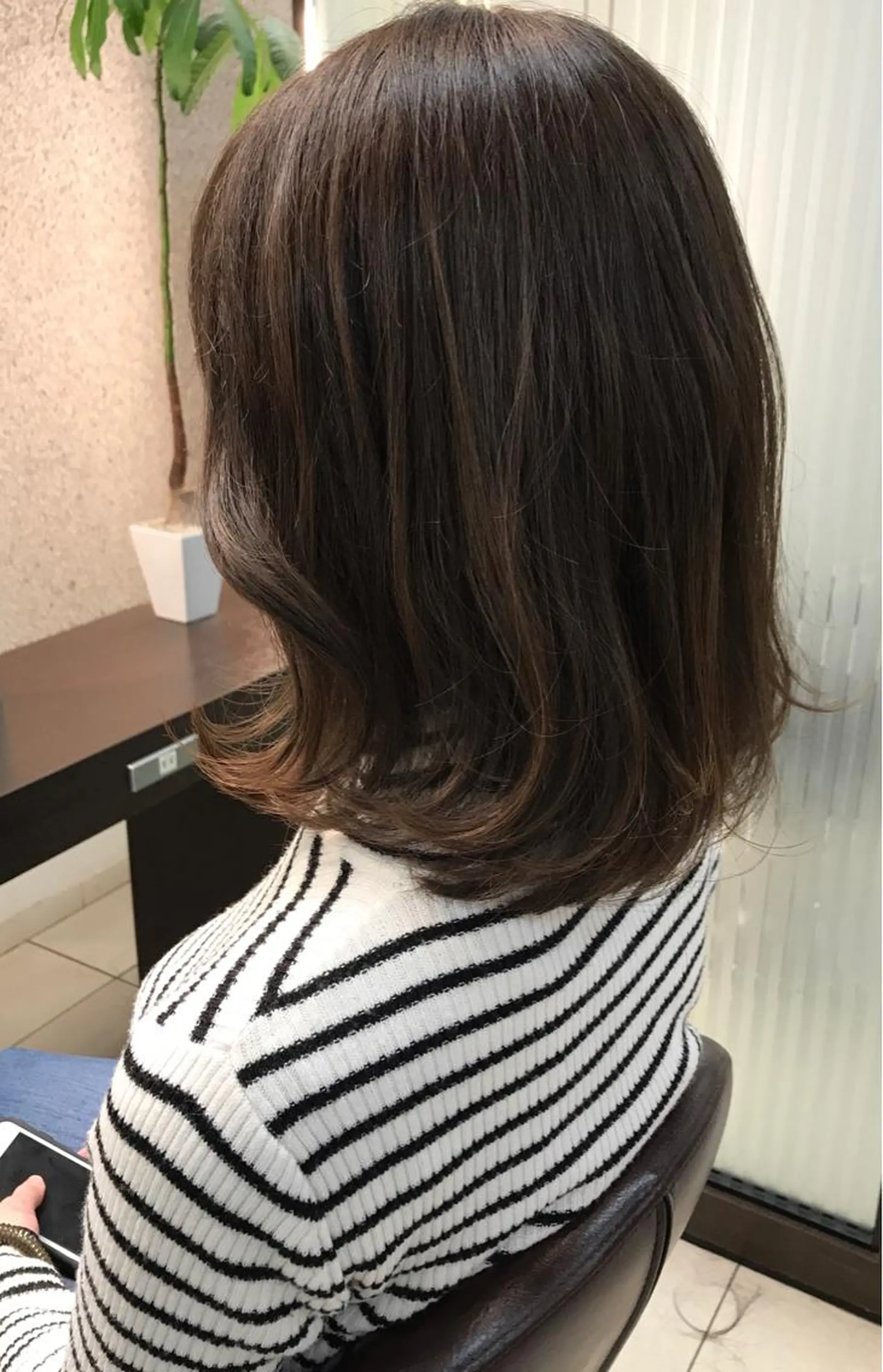 ミディアム カラー アディクシーカラー ブリーチ ハイライトカラー ブリーチなしカラー 外国人風カラー 二宮 早智子のヘアスタイル