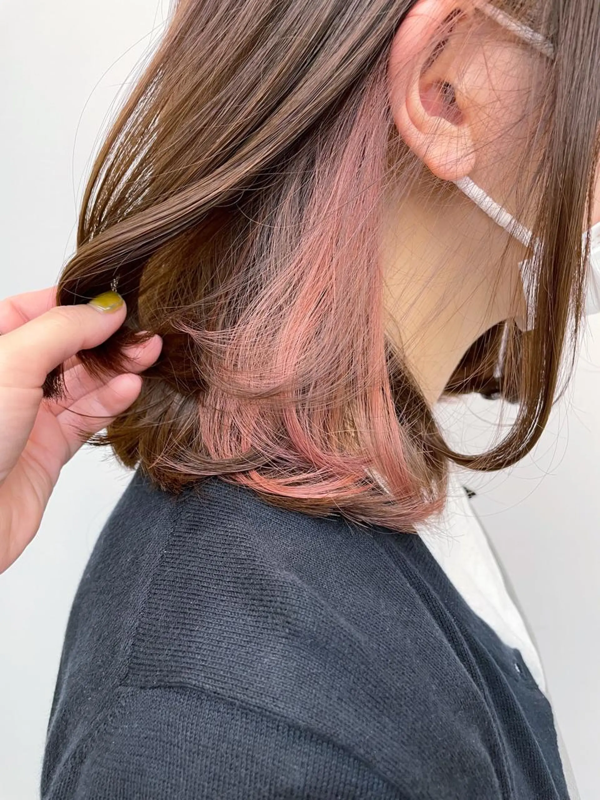 ショート カラー ヘアアレンジ ヘアカラー トリートメント 前髪顔周り✂️店長 ❤️アマミヤ❤️のヘアスタイル