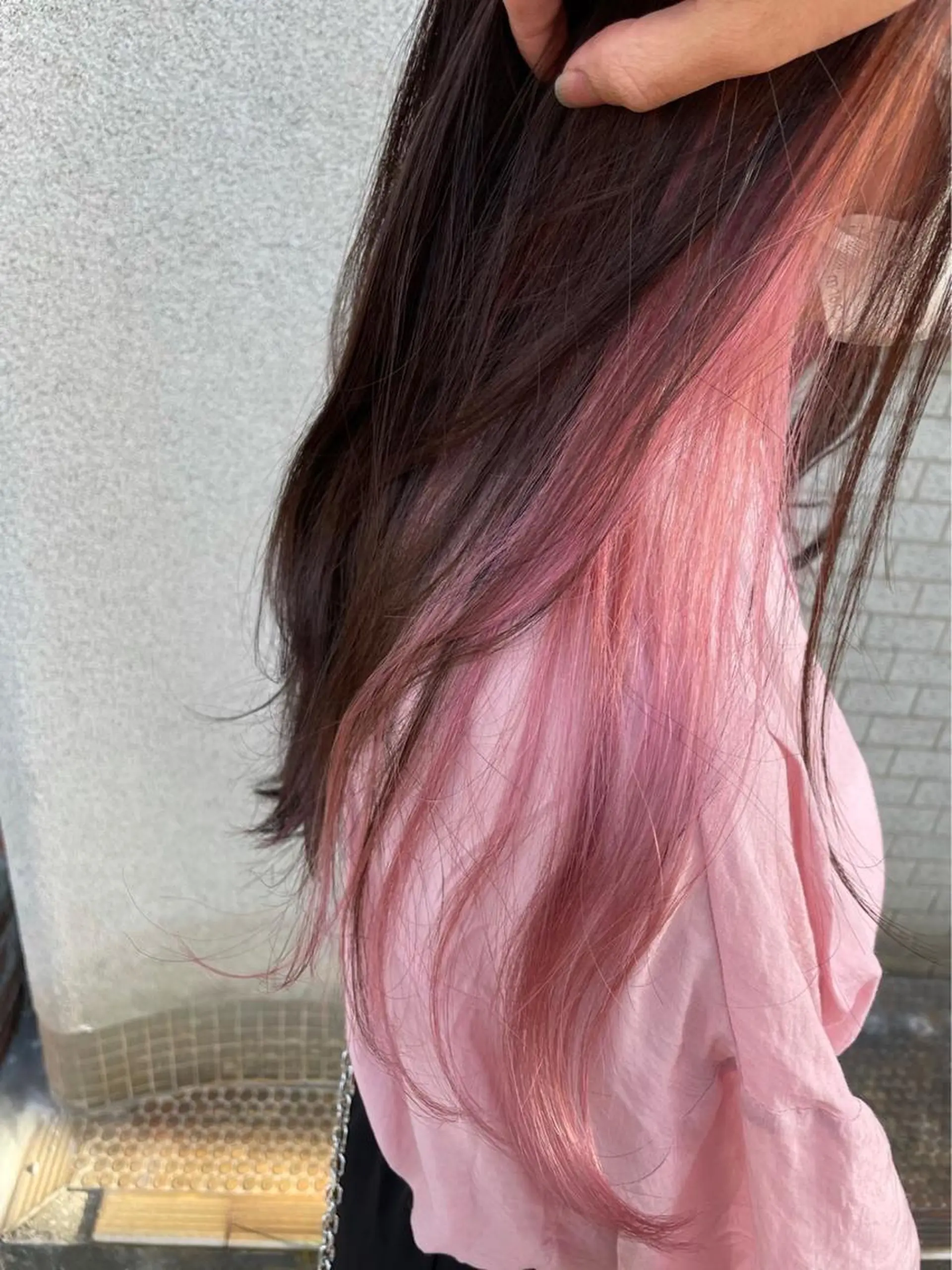 ロング ヘアカラー 問屋町chapter 日笠快生のヘアスタイル