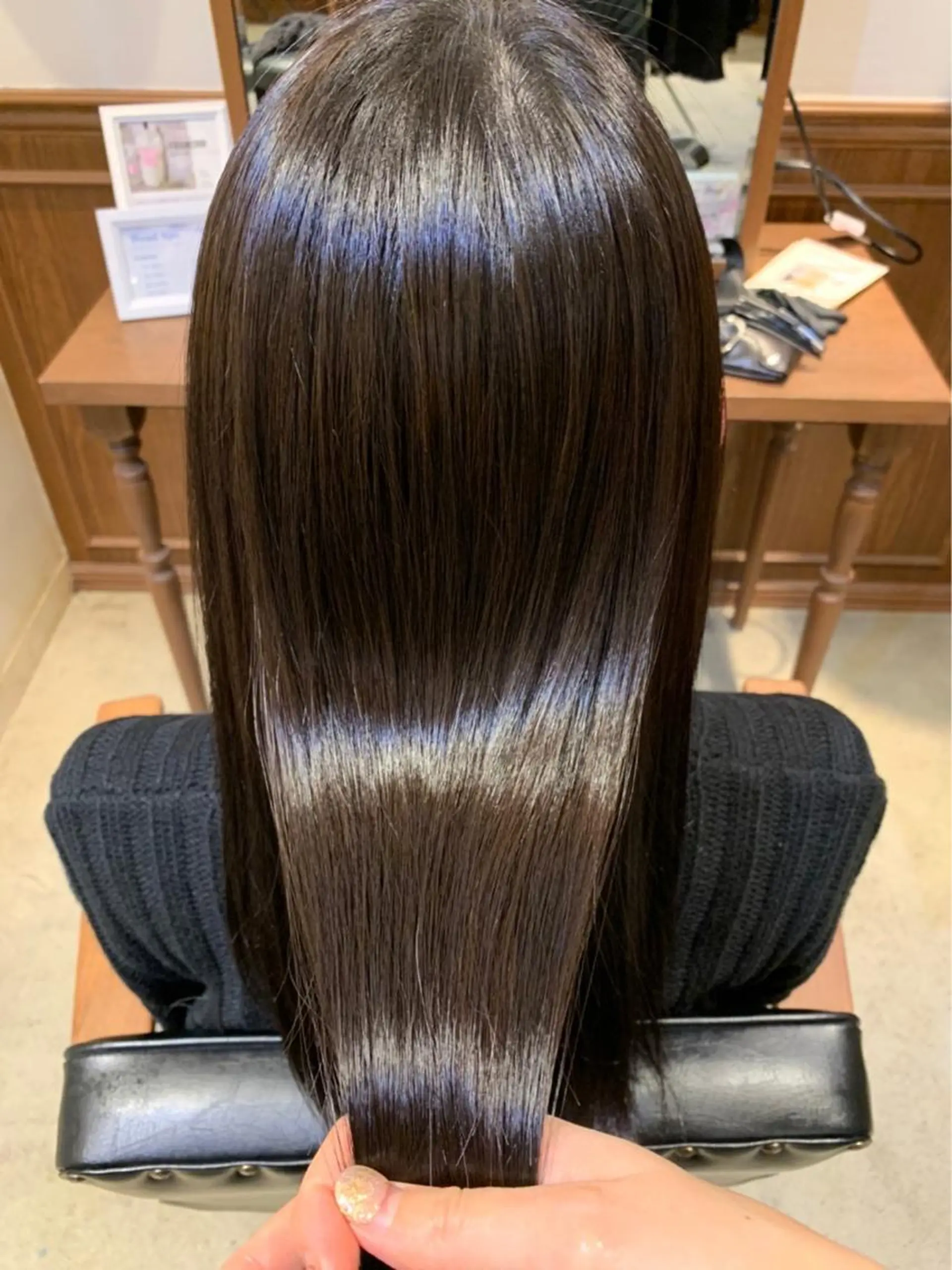 ロング カラー ヘアアレンジ カット 縮毛矯正 トリートメント maoブリーチ無し 似合わせカラーのヘアスタイル