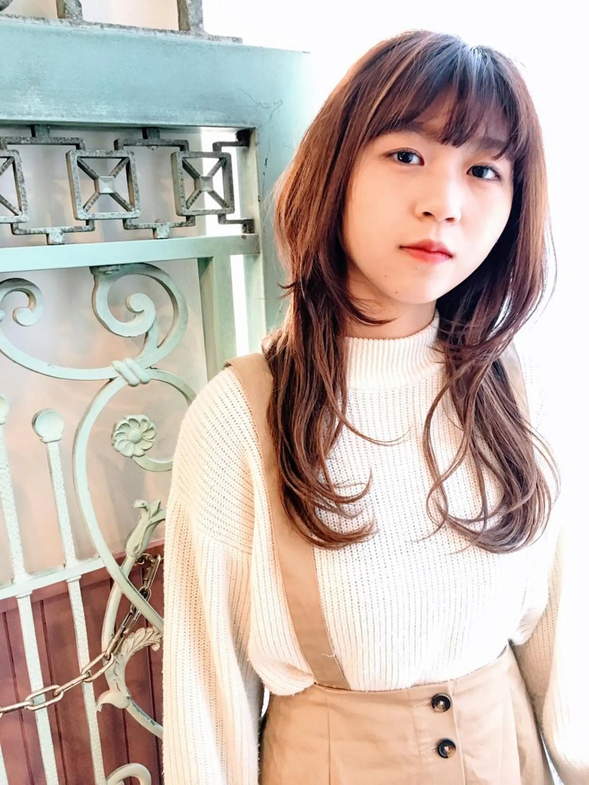 ロング パーマ ヘアアレンジ ヘアカラー トリートメント ヘアセット 表参道Lise おおいしおりのヘアスタイル