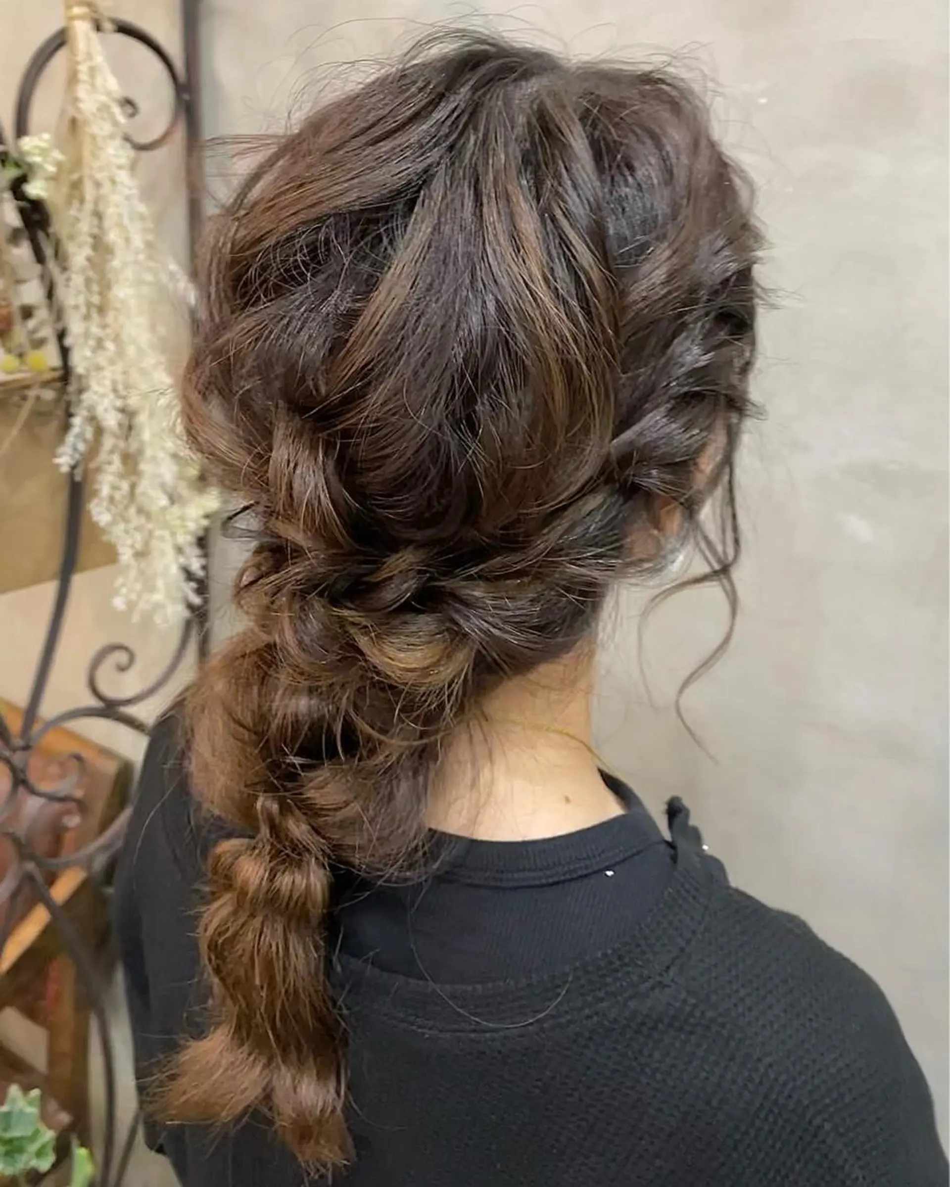 ロング ヘアアレンジ ヘアセット 【ピンク/韓国ヘア/ ヘアセット】亜海のヘアスタイル