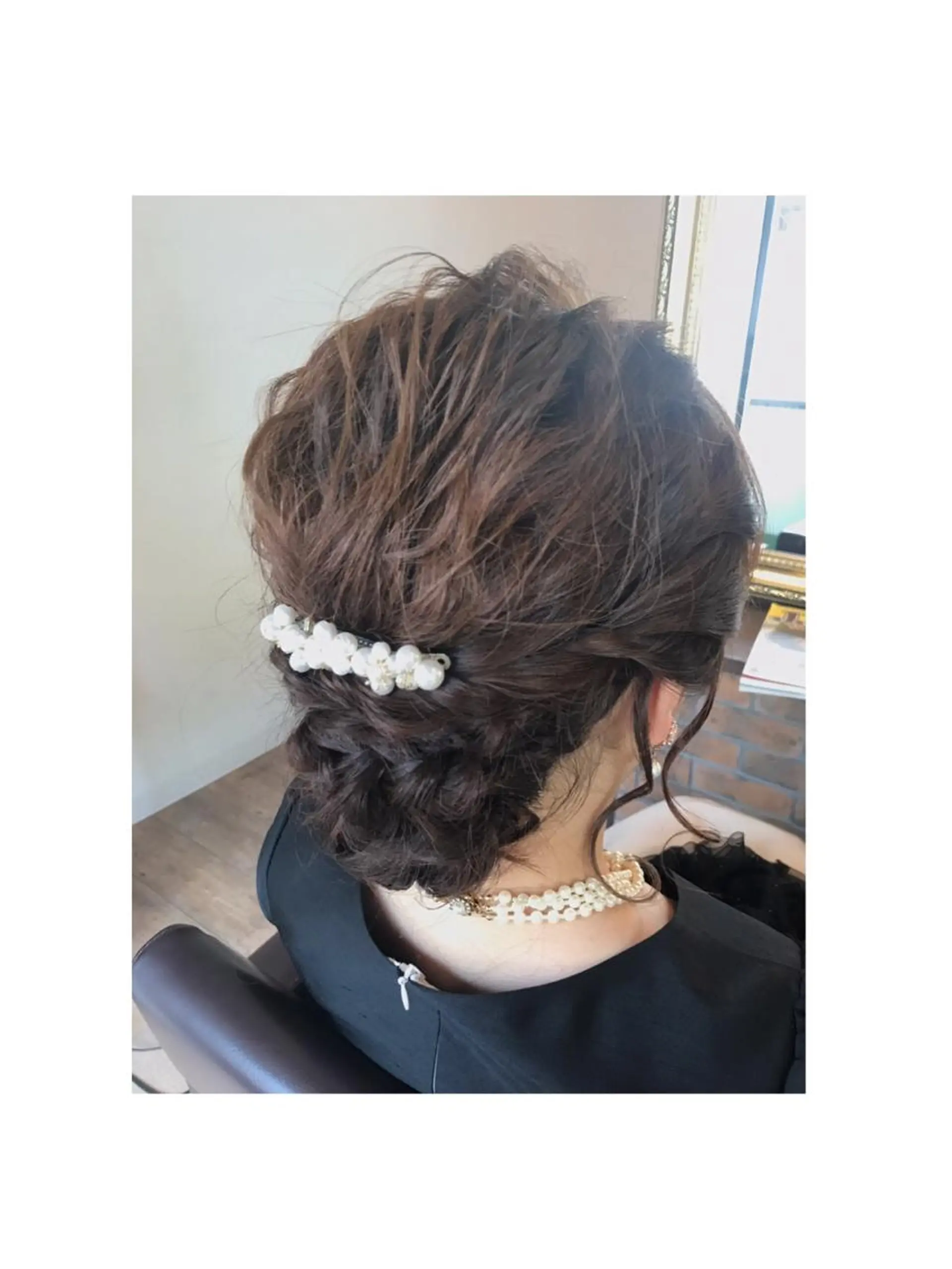 ミディアム ヘアアレンジ TERRACE 福島所属・shi hoのヘアスタイル