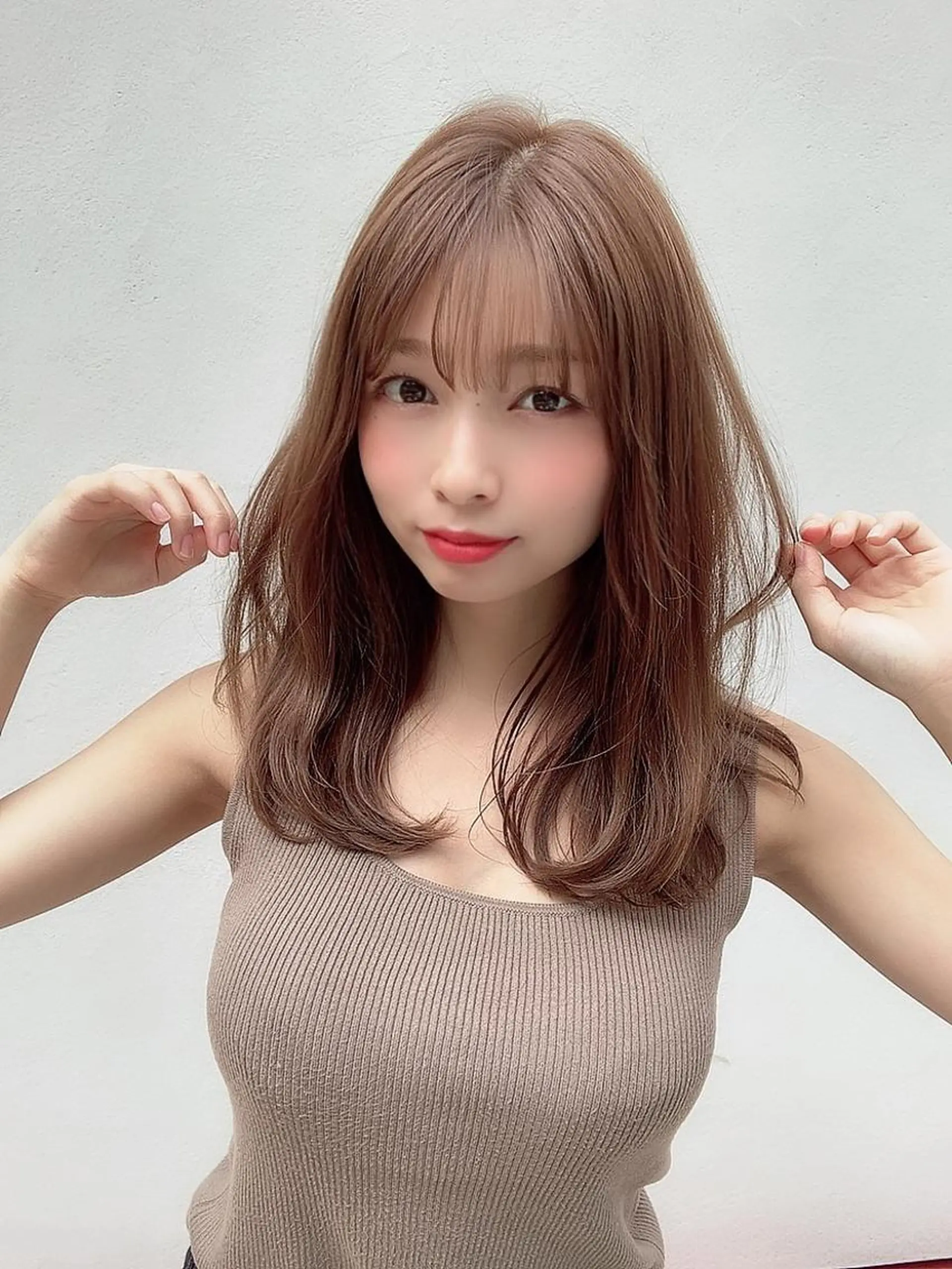 セミロング カット ヘアカラー トリートメント モテ髪🤍こなれヘア 藤山裕大のヘアスタイル