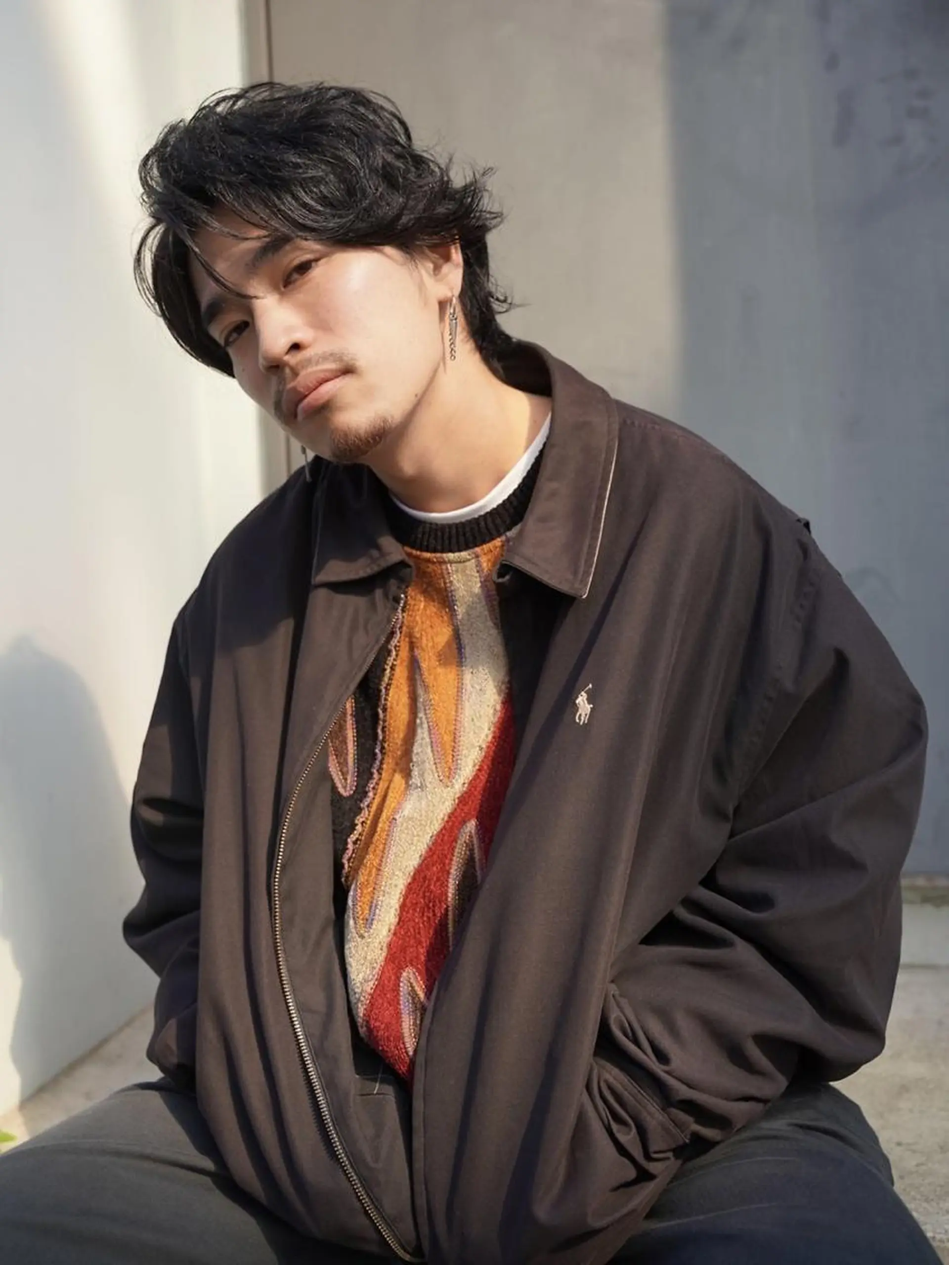 ショート メンズ 柳下 涼のヘアスタイル