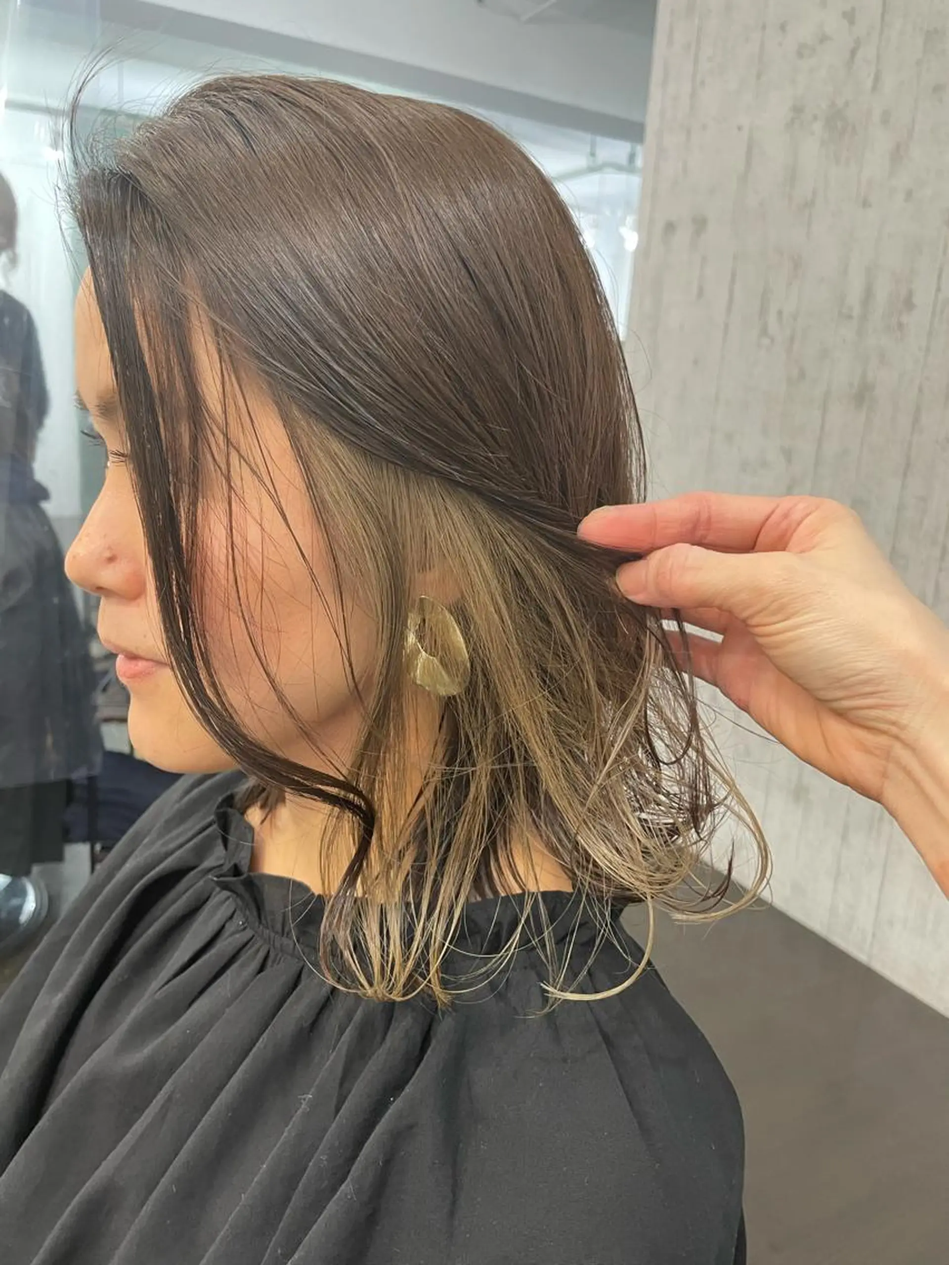 ミディアム 顔周りカット 【店長】ショート 似合わせ🦩相羽里美のヘアスタイル