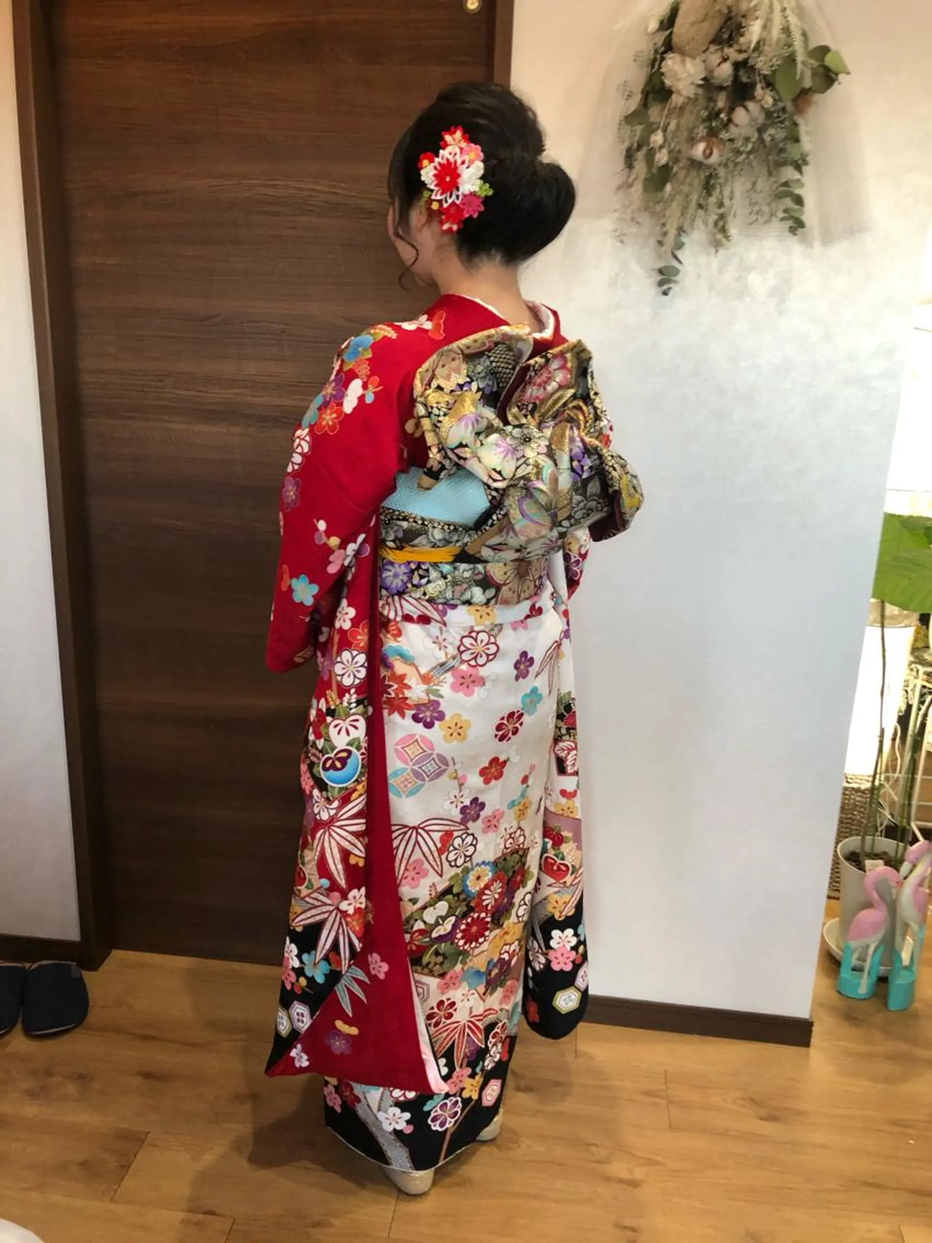 セミロング ヘアアレンジ 成人式 Kanani所属・田中 佐枝子のヘアスタイル