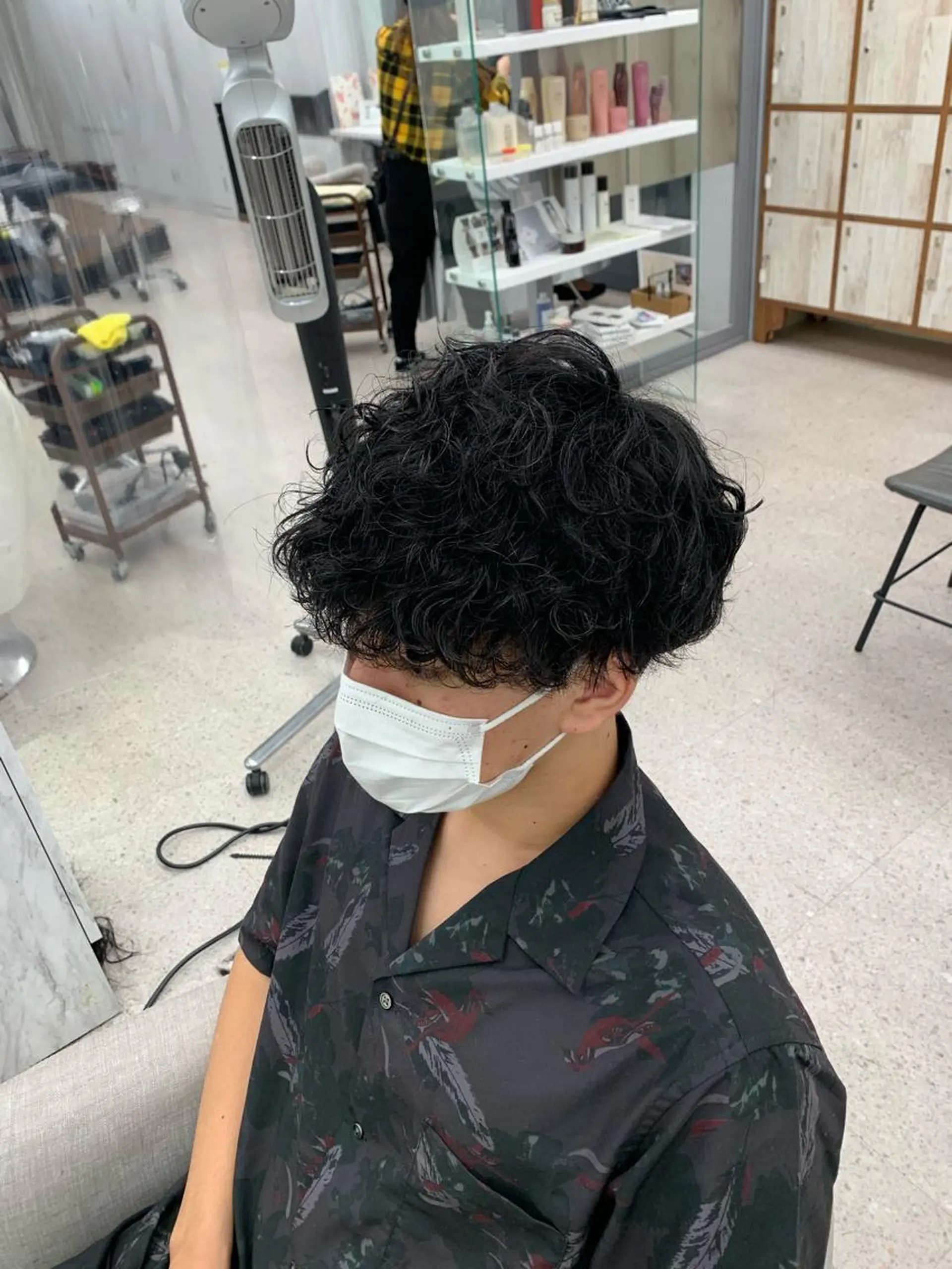 メンズ メンズパーマ 波巻きパーマ hair&make NOISM -eha-所属・メンズ特化美容師/ 新井　洸太のヘアスタイル