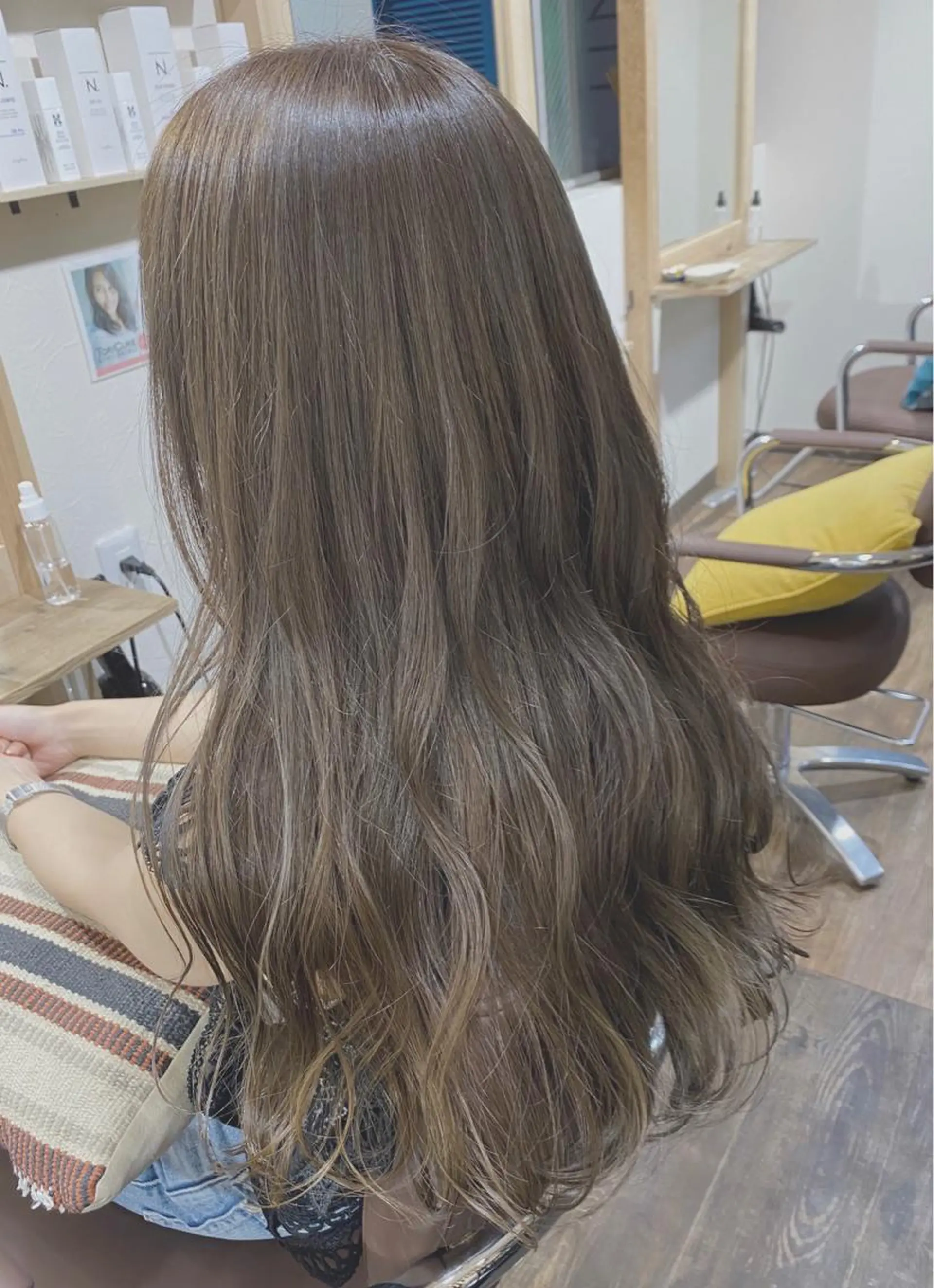 ロング カラー ヘアカラー トリートメント 💜 MINORI💜のヘアスタイル